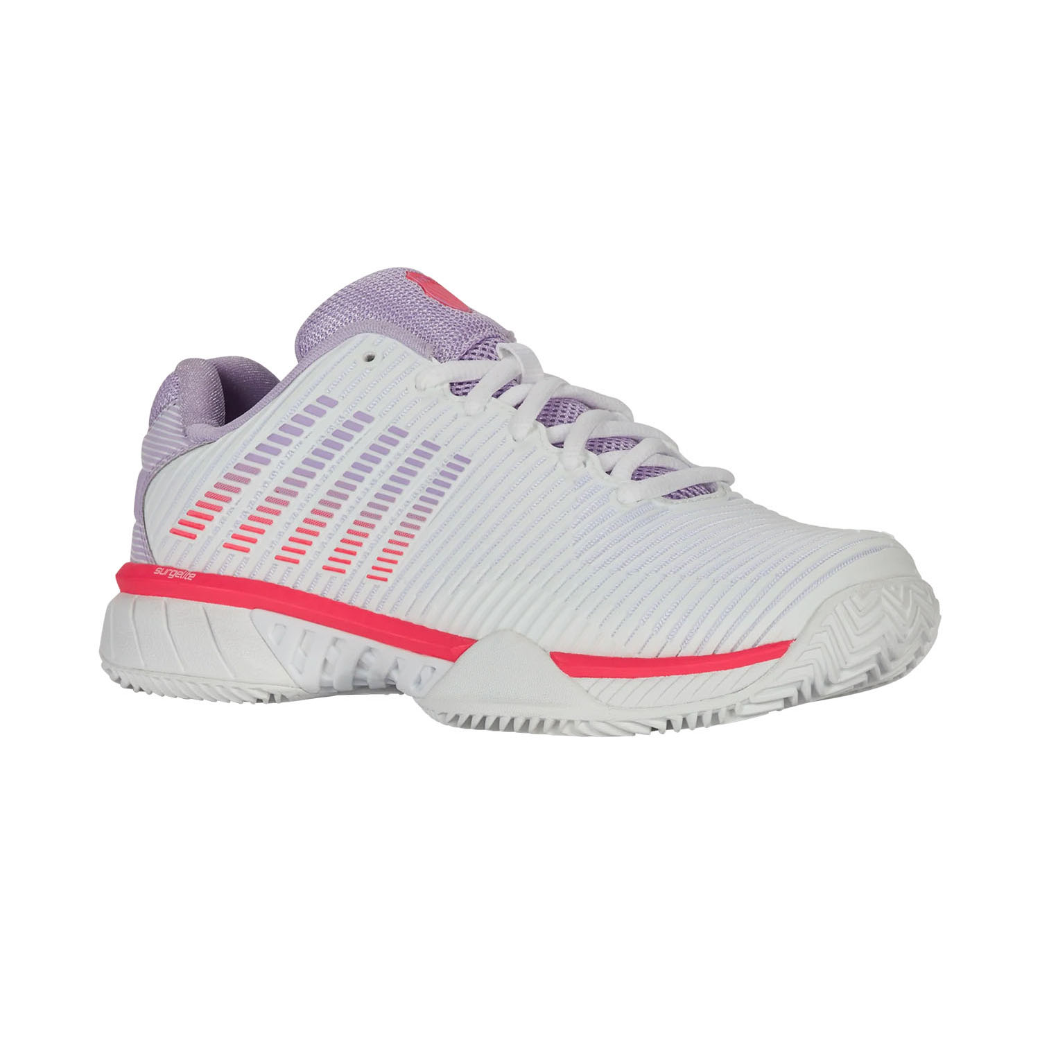 K-Swiss Hypercourt Express 2 - White/Orchid Petal/Neon Blaze