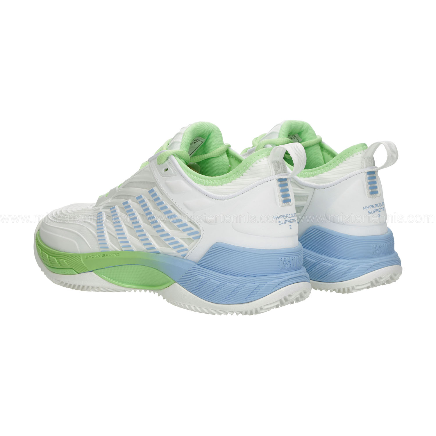 K-Swiss Hypercourt Supreme 2 Clay - Lucent White/Paradise Greed/Dutch Canal