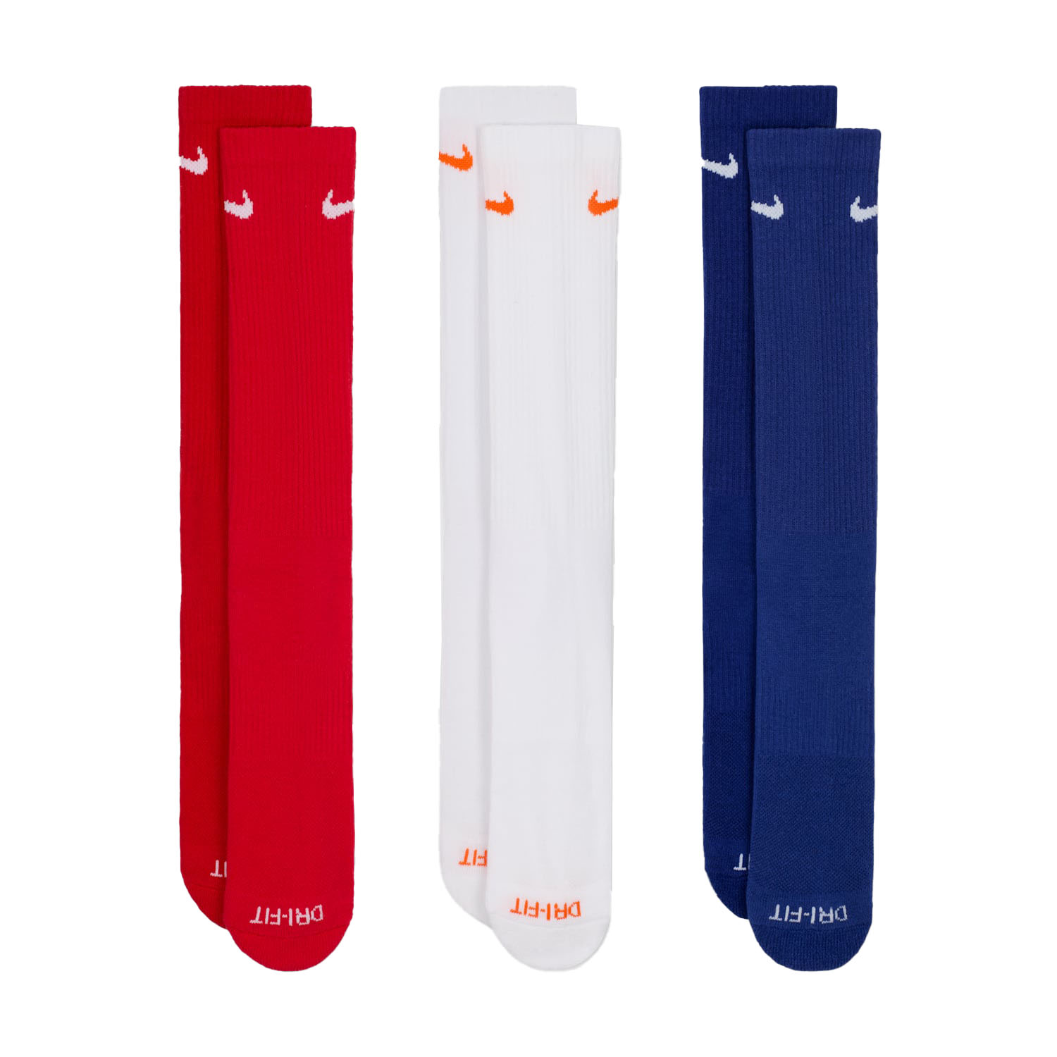 Nike Everyday Plus Cushioned x 3 Calze - Multi Color/Red