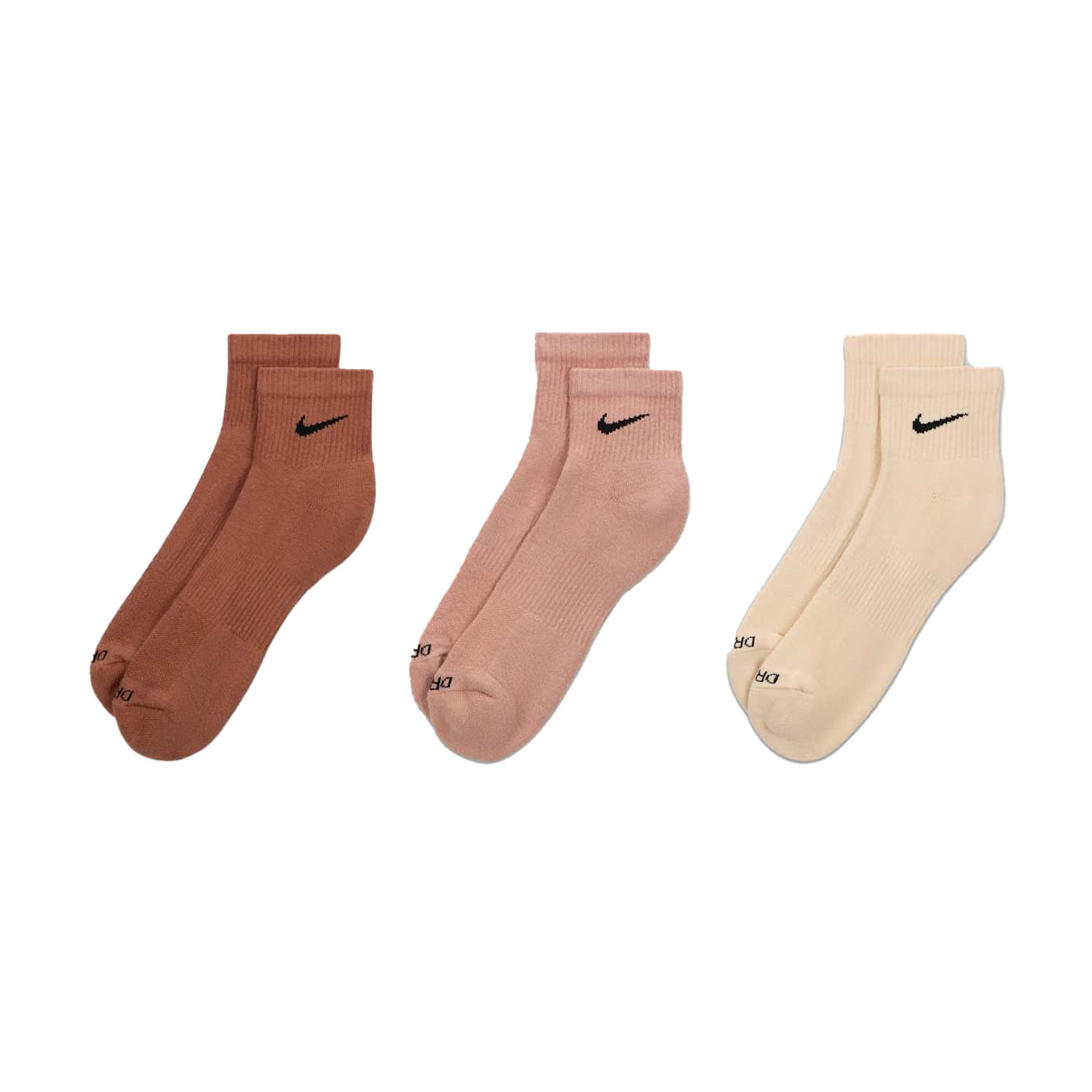 Nike Everyday Plus Cushioned Logo x 3 Calze - Multi Color/Brown