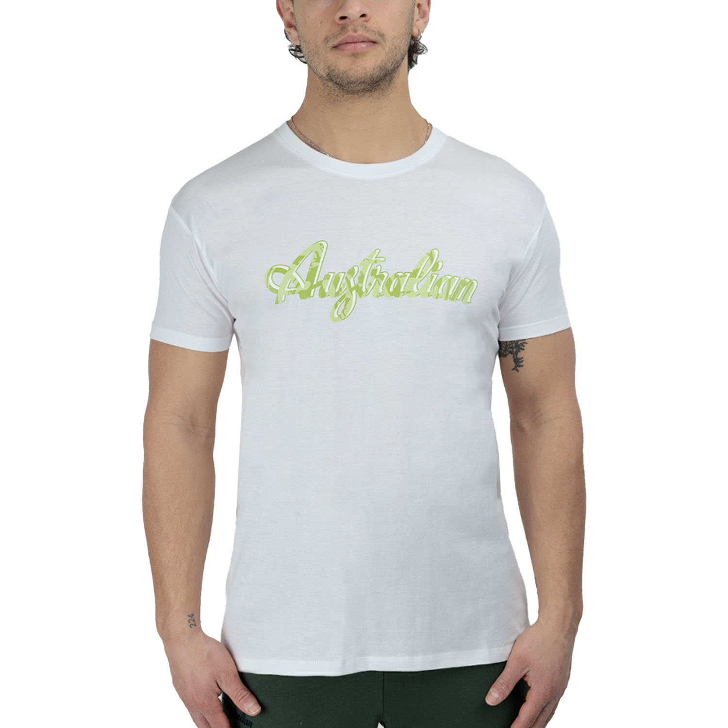Australian Camo Ripple T-Shirt - Bianco