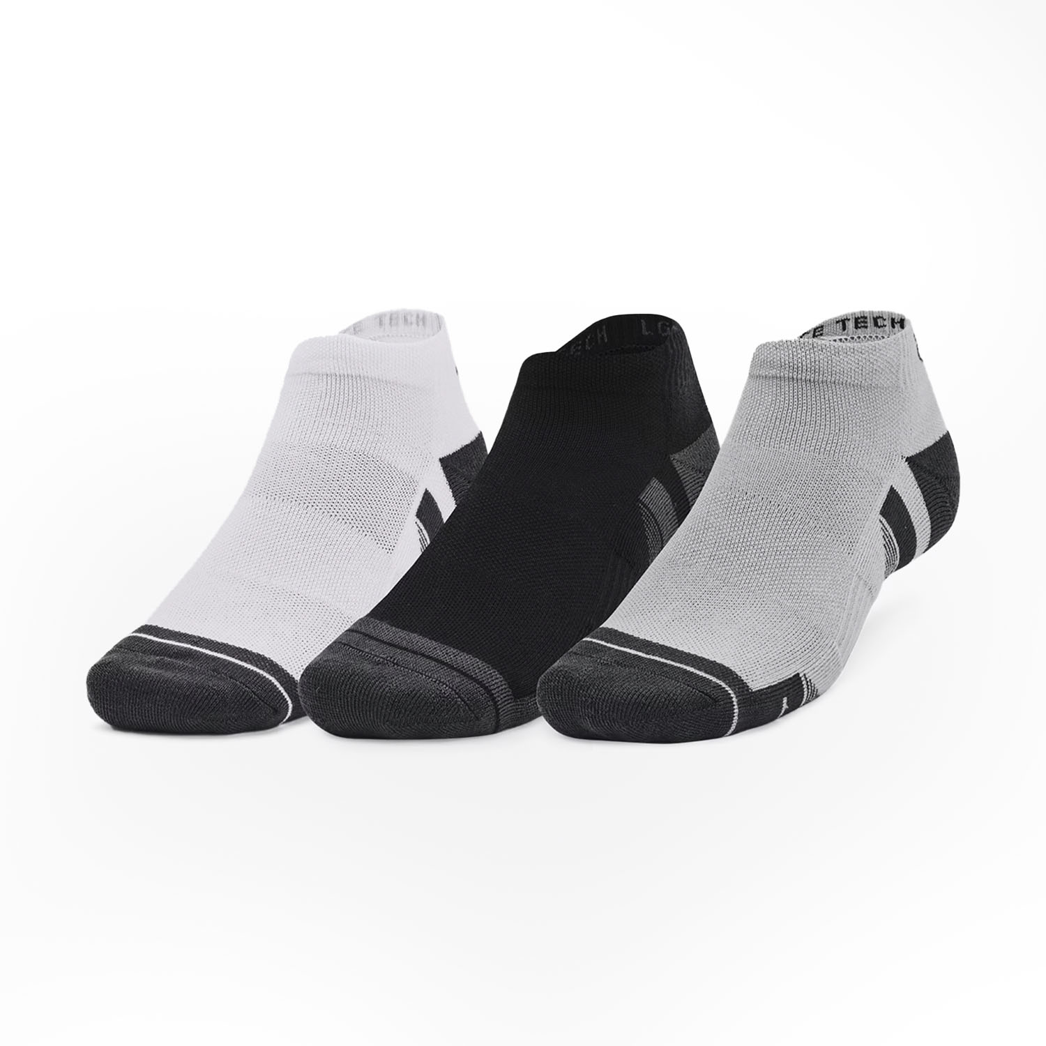 Under Armour Performance Tech x 3 Calze - Black/Jet Gray