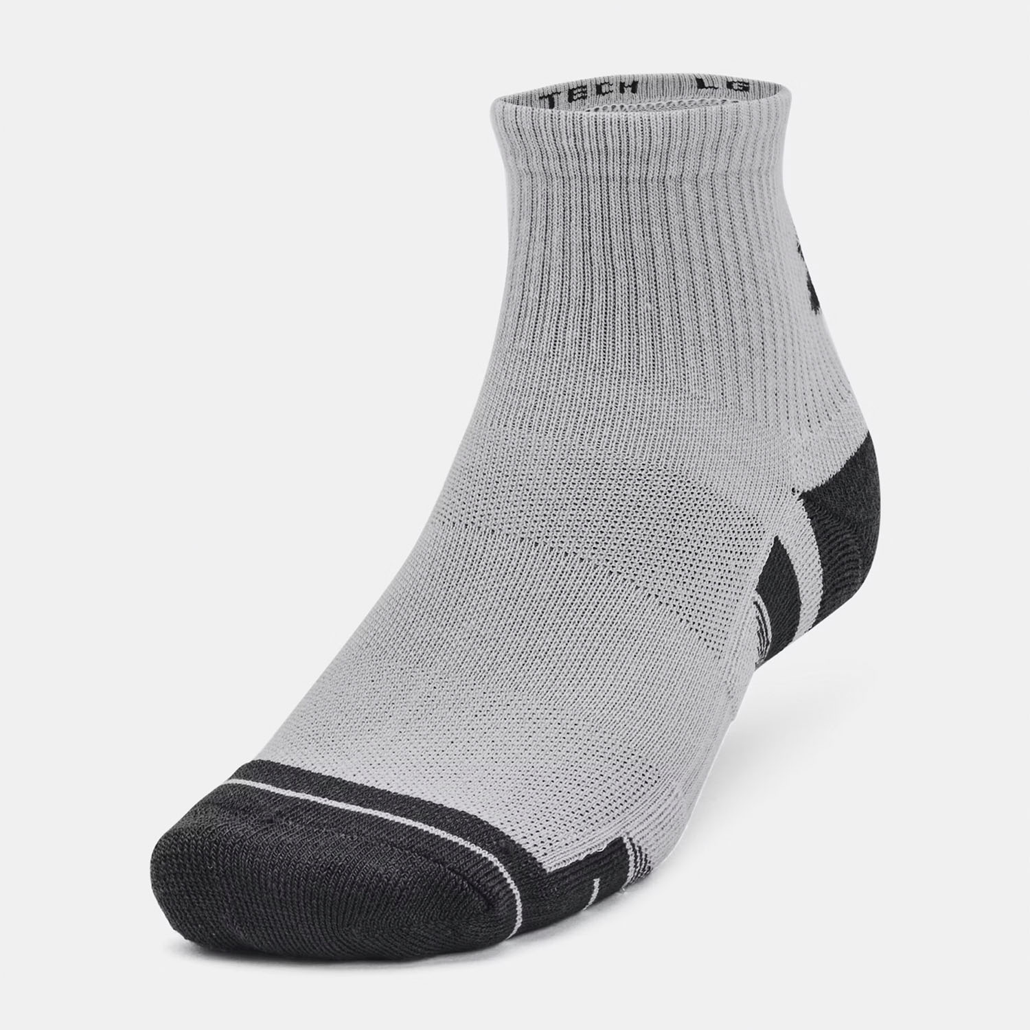Under Armour Performance Tech x 3 Calze - Mod Gray/White/Jet Gray