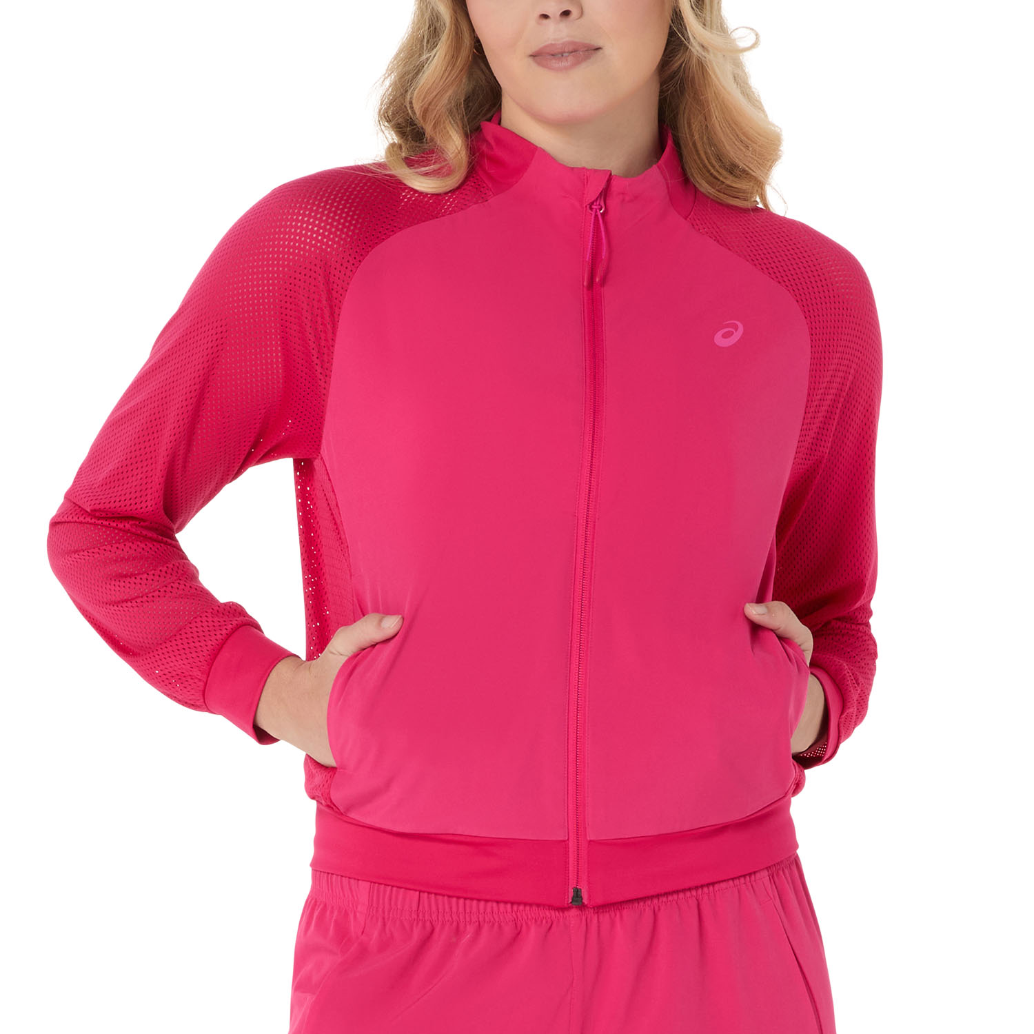 ASICS Match Logo Chaqueta - Bright Rose