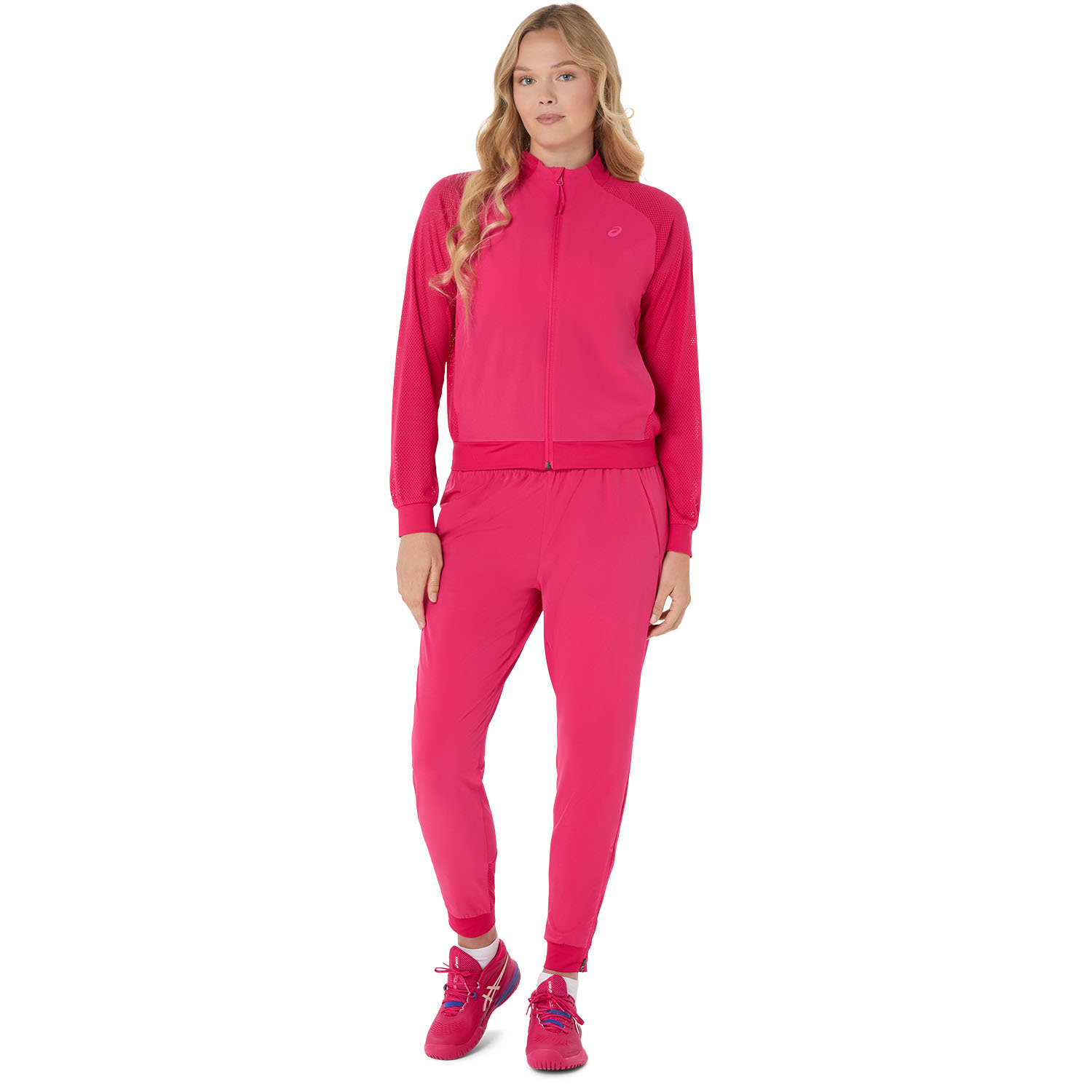 ASICS Match Logo Chaqueta - Bright Rose