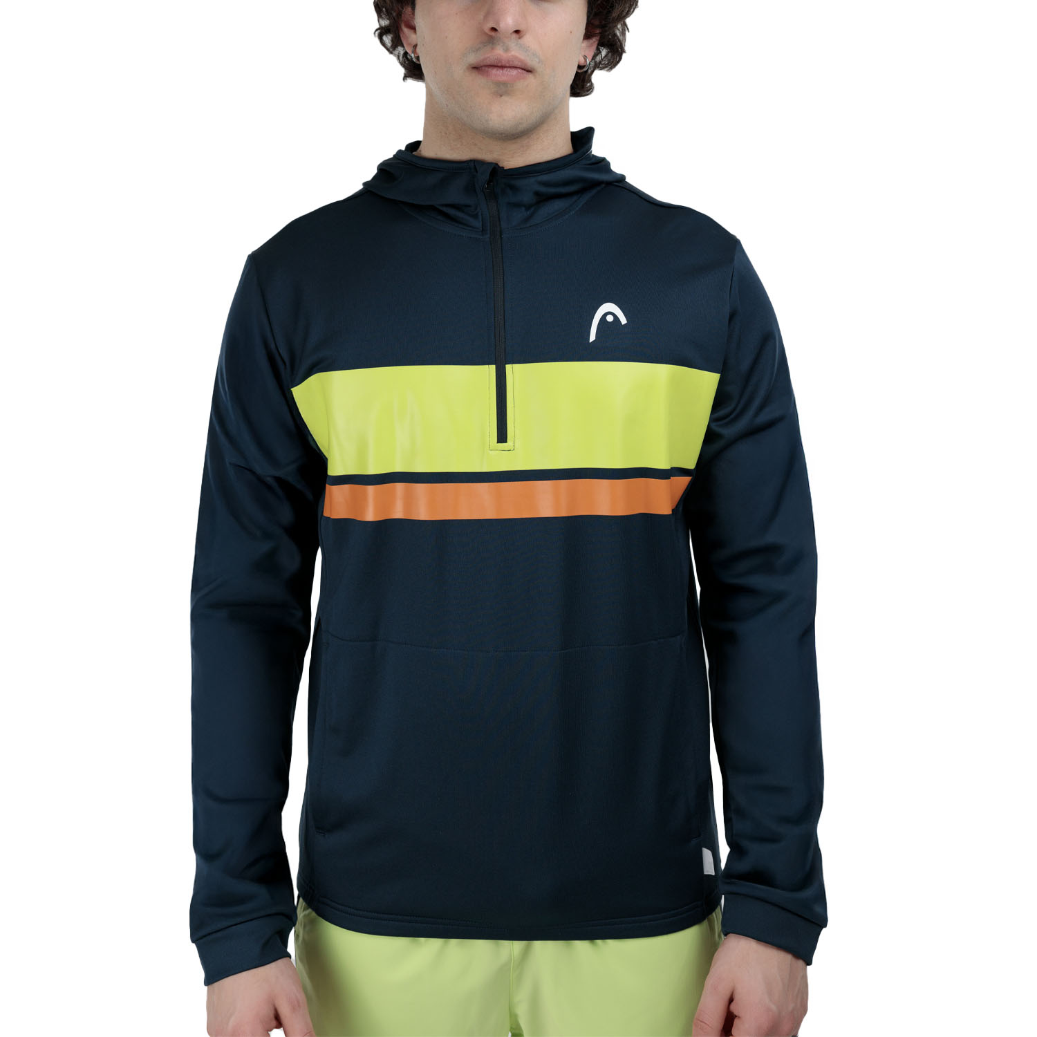 HEAD Topspin Sudadera - Navy/Lightlime