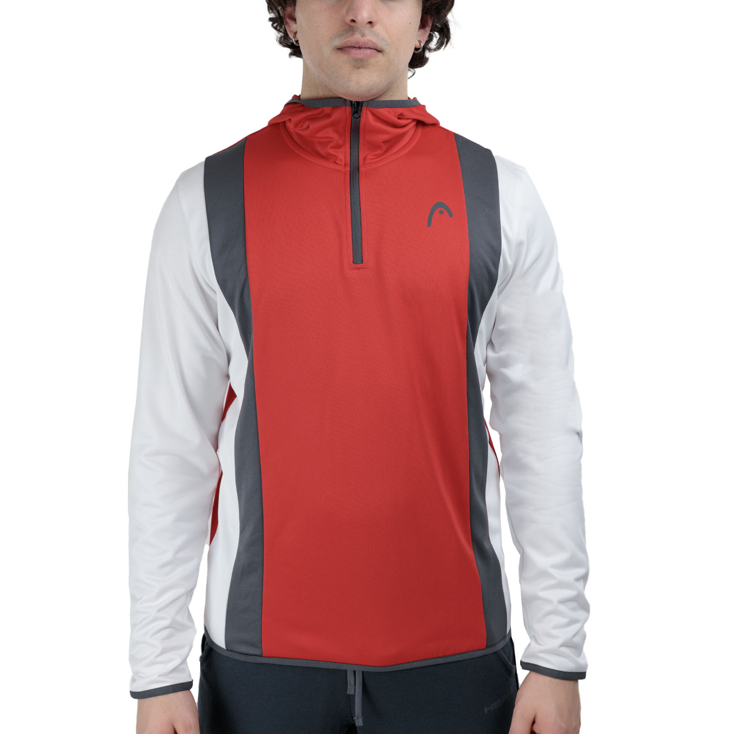 HEAD Club 25 Tech Hoodie - Red/White