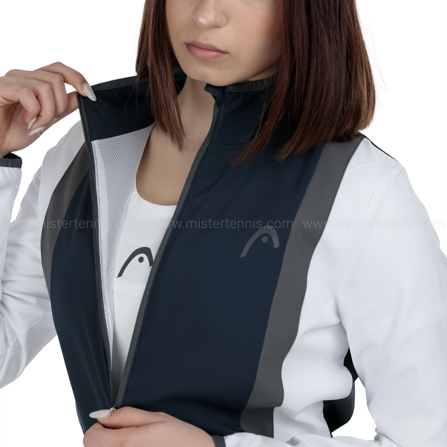 HEAD Club 25 Logo Jacket - Navy/White