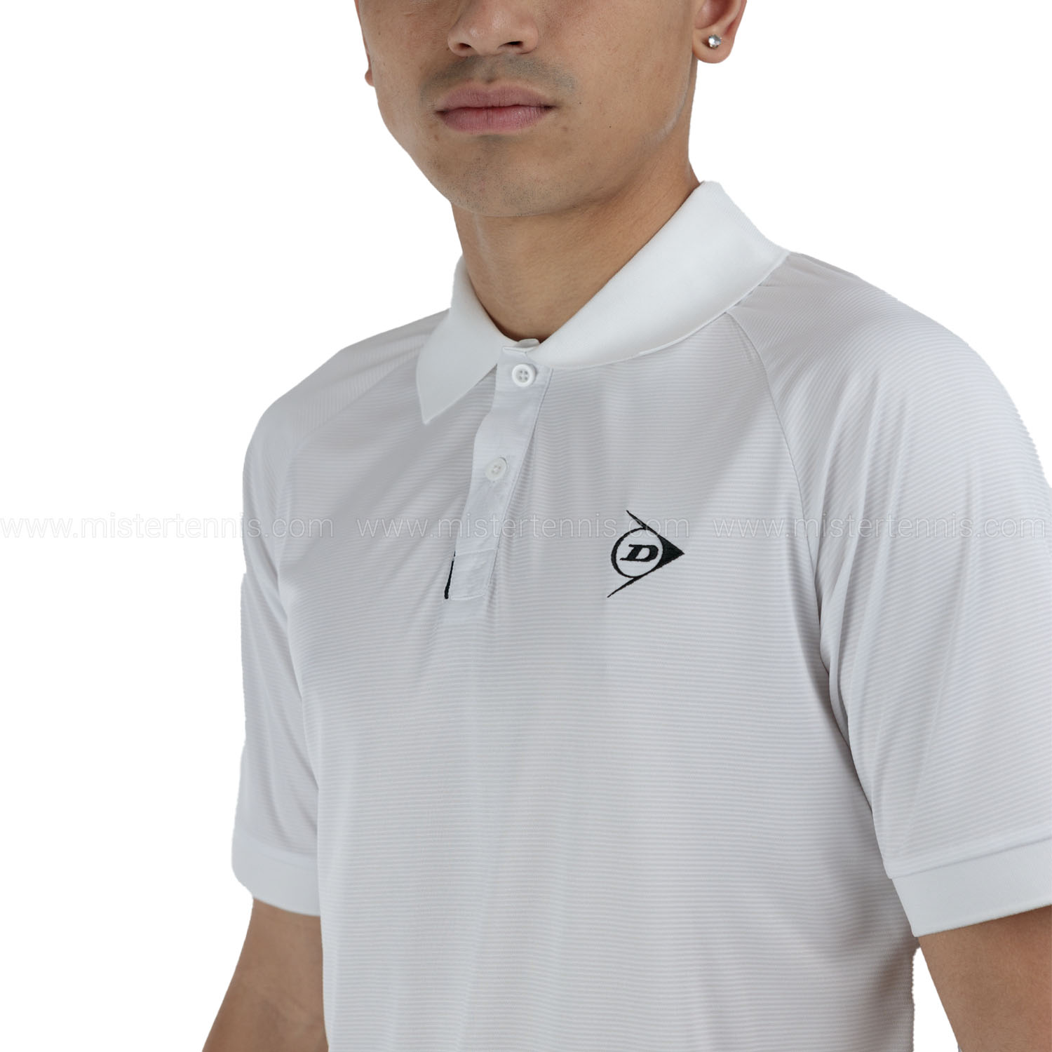Dunlop Club Logo Polo - White