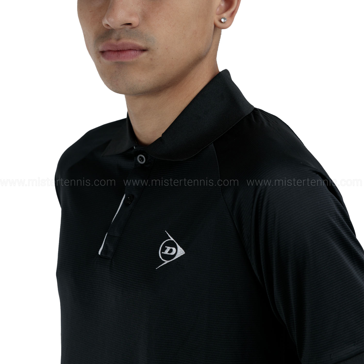 Dunlop Club Logo Polo - Black