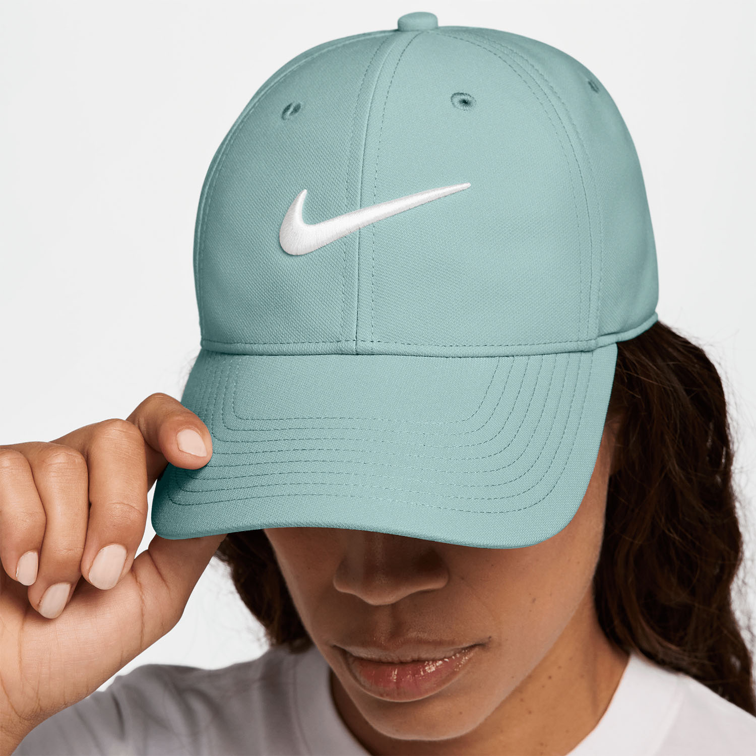 Nike Dri-FIT Club Logo Gorra - Cannon/White
