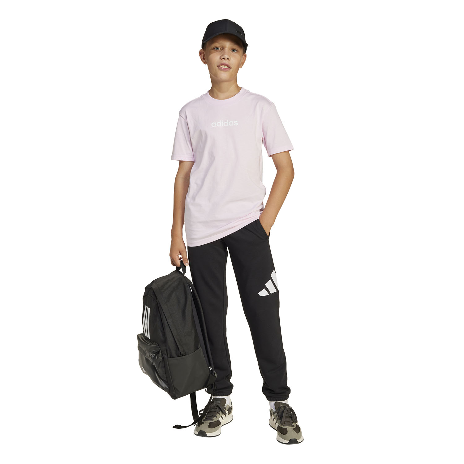 adidas Essentials Pantalones Niños - Black/White