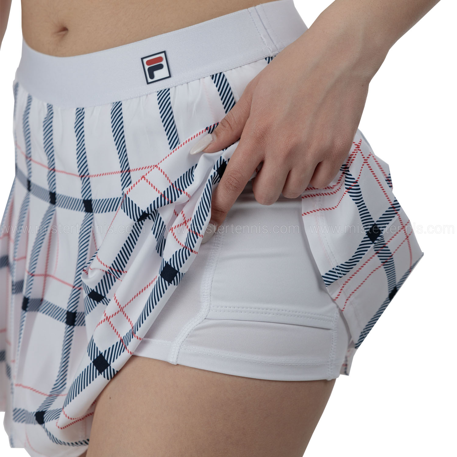 Fila Liv Falda - White/Check Comb
