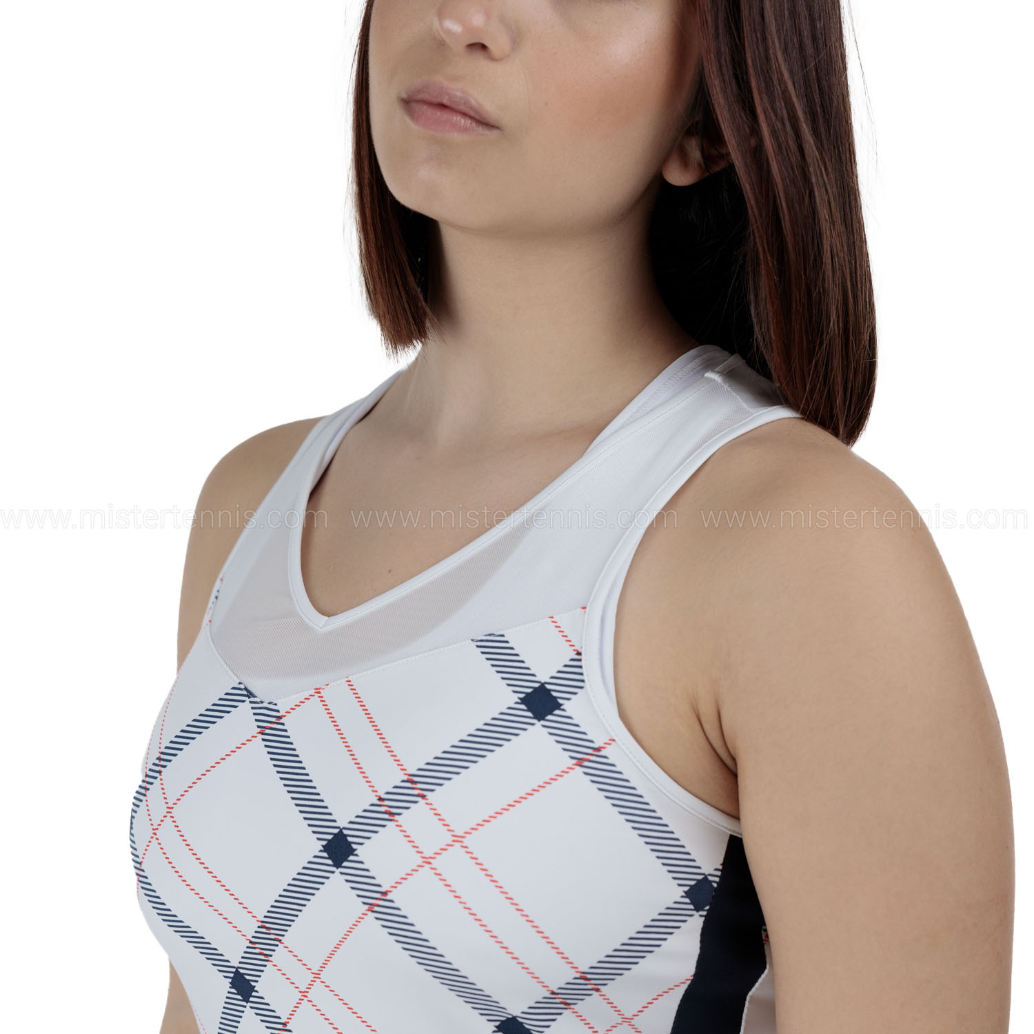 Fila Fritza Vestido - White/Check Comb