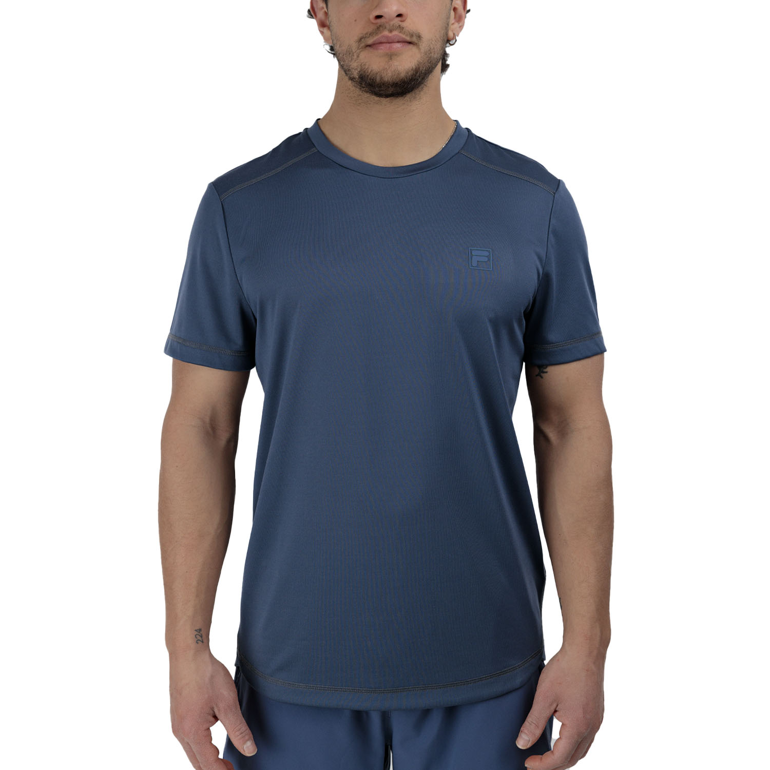 Fila Jannis Logo Camiseta - Vintage Indigo