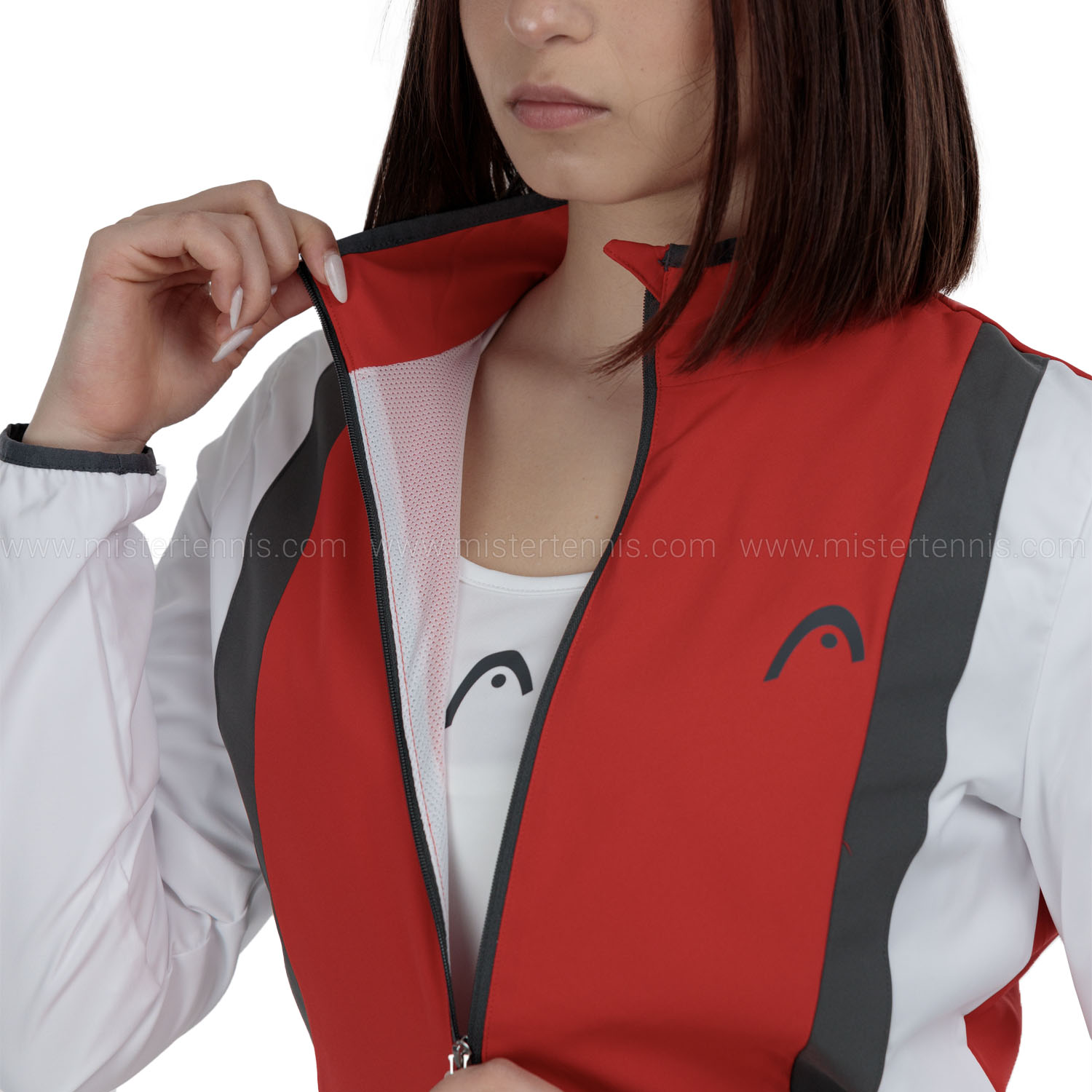 HEAD Club 25 Logo Jacket - Red/white