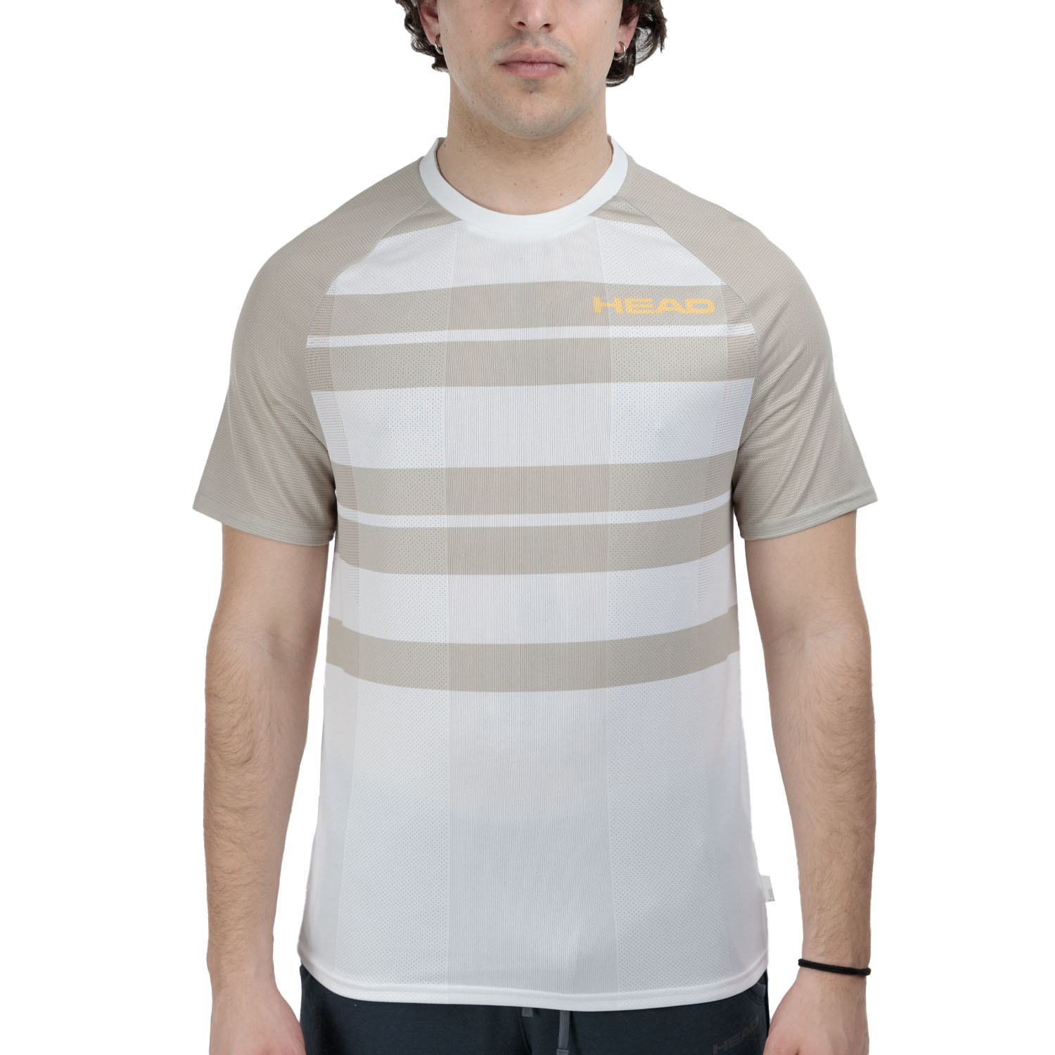 HEAD Performance Camiseta - Print Perf M/Willow Grey