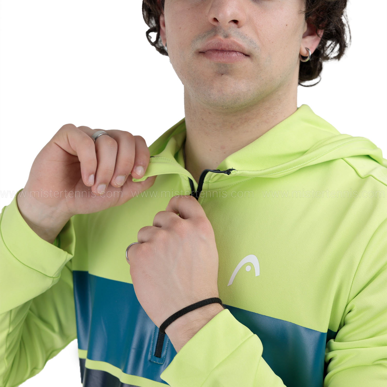 HEAD Topspin Sudadera - Lightlime/Teal