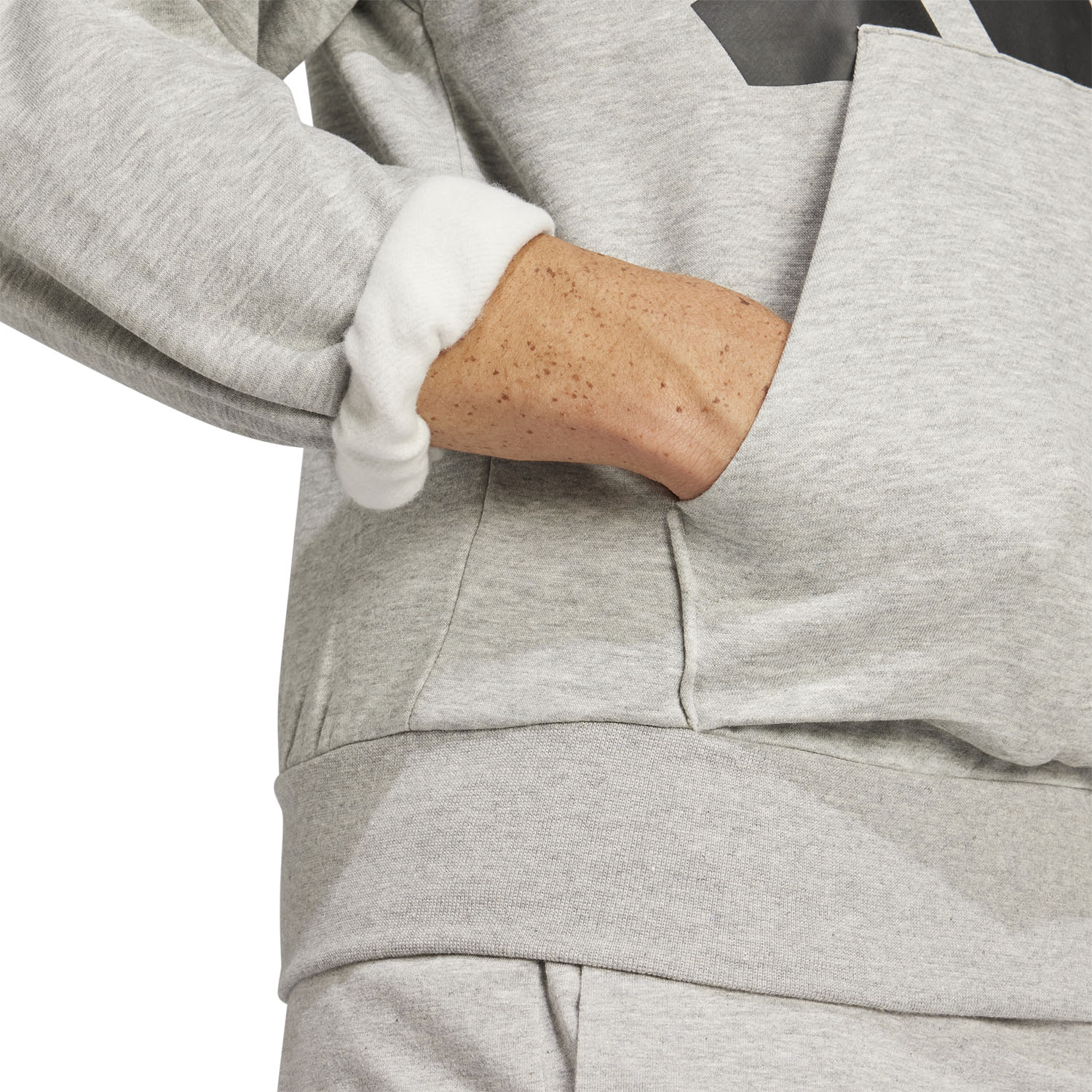 adidas Essentials Sudadera - Medium Grey Heather/Black