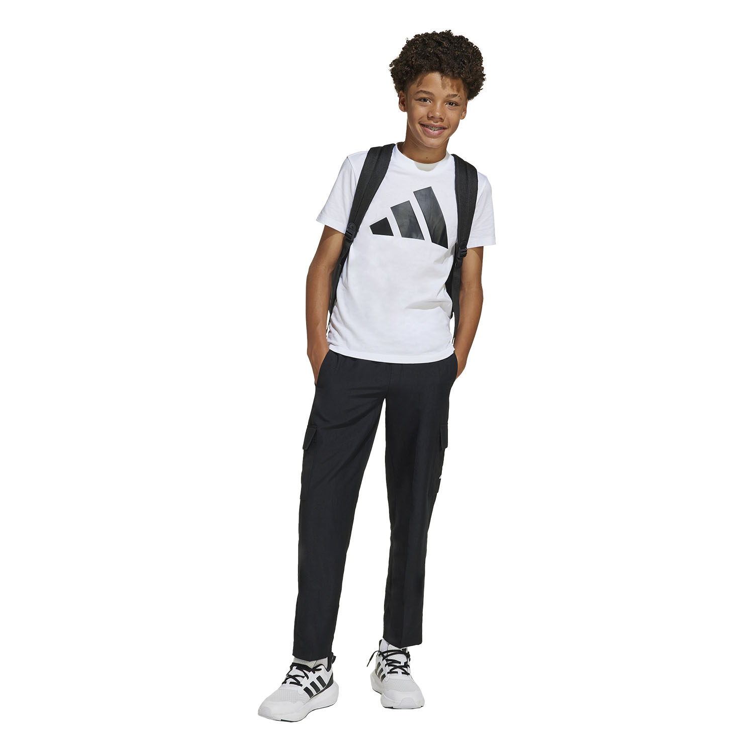 adidas Essentials T-Shirt Kids - White/Black