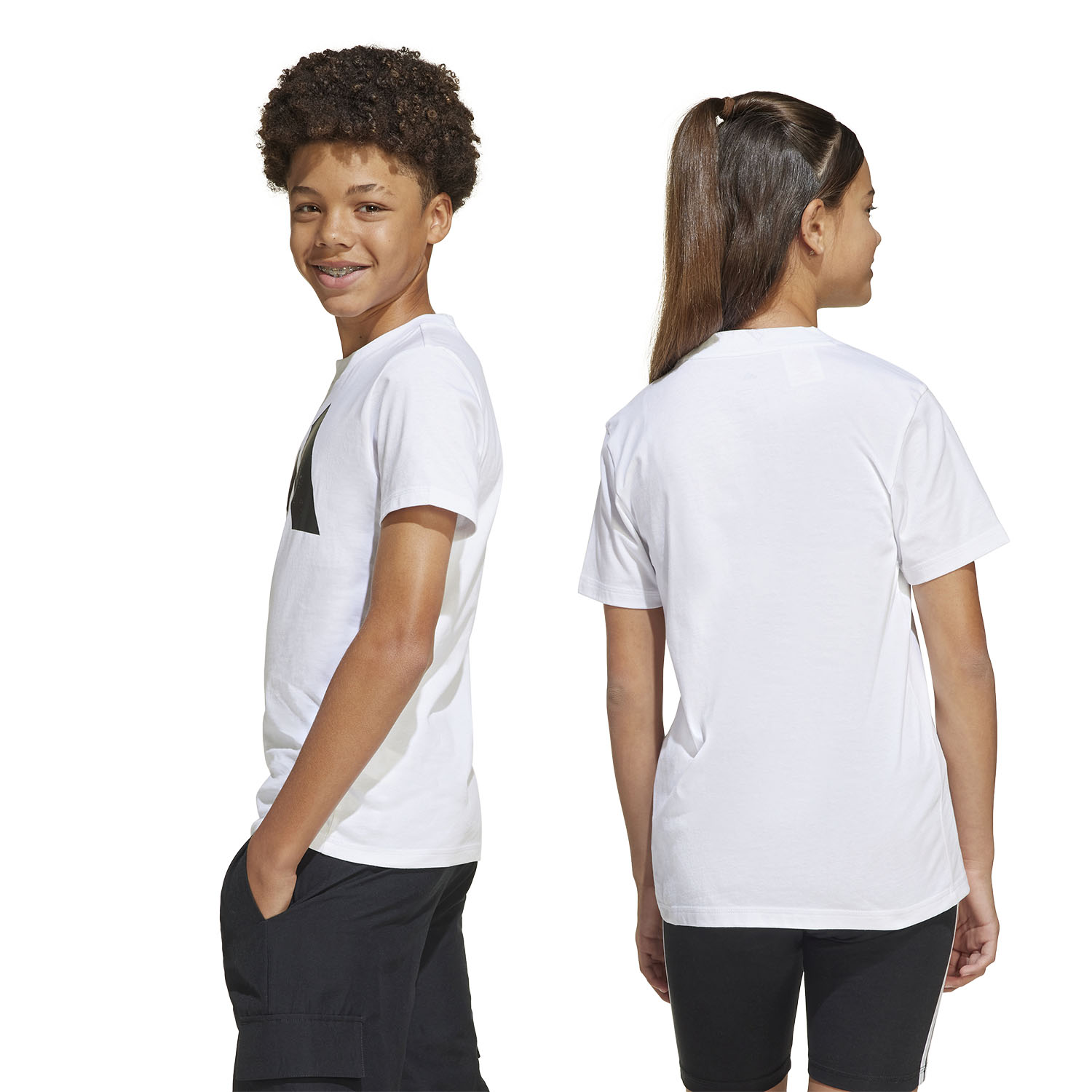 adidas Essentials T-Shirt Kids - White/Black