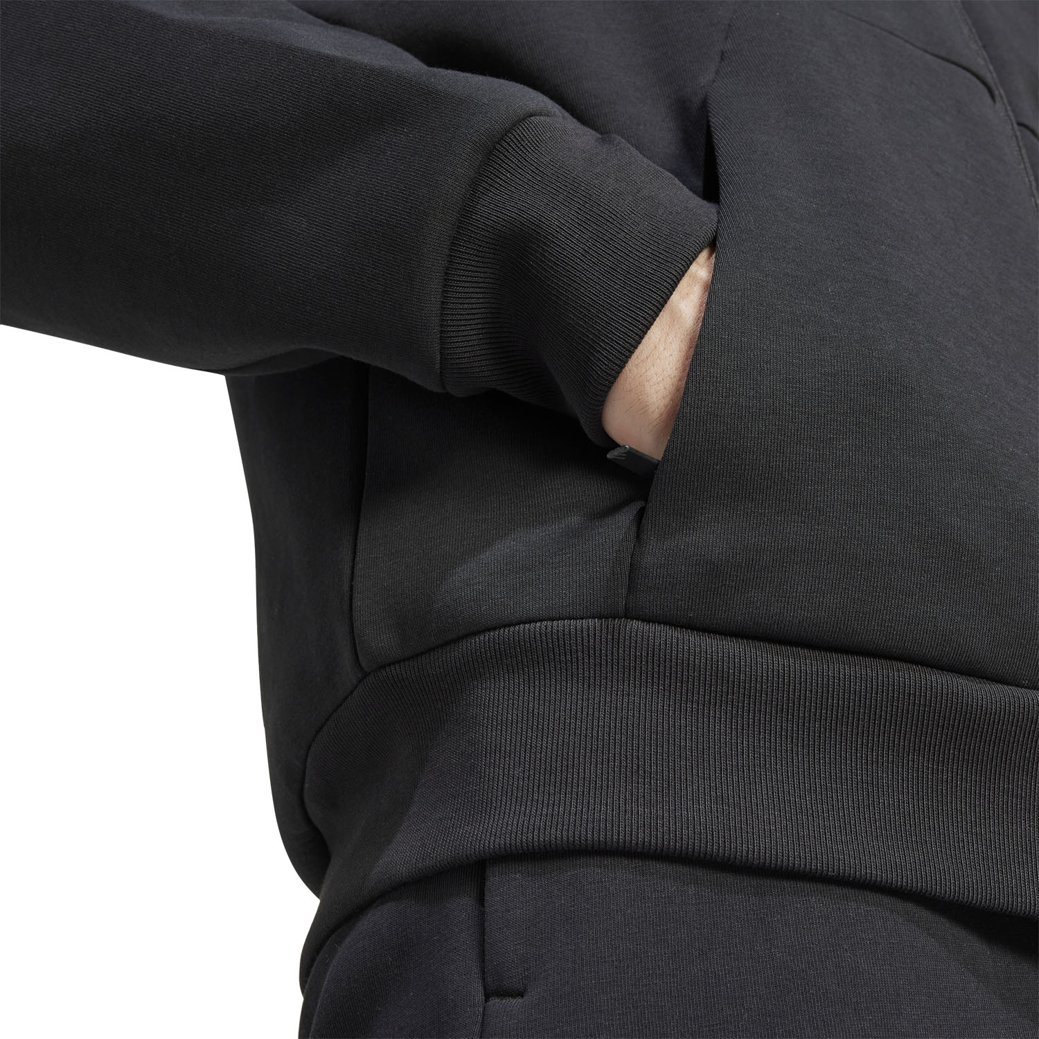adidas Future Icons Three Stripes Hoodie - Black