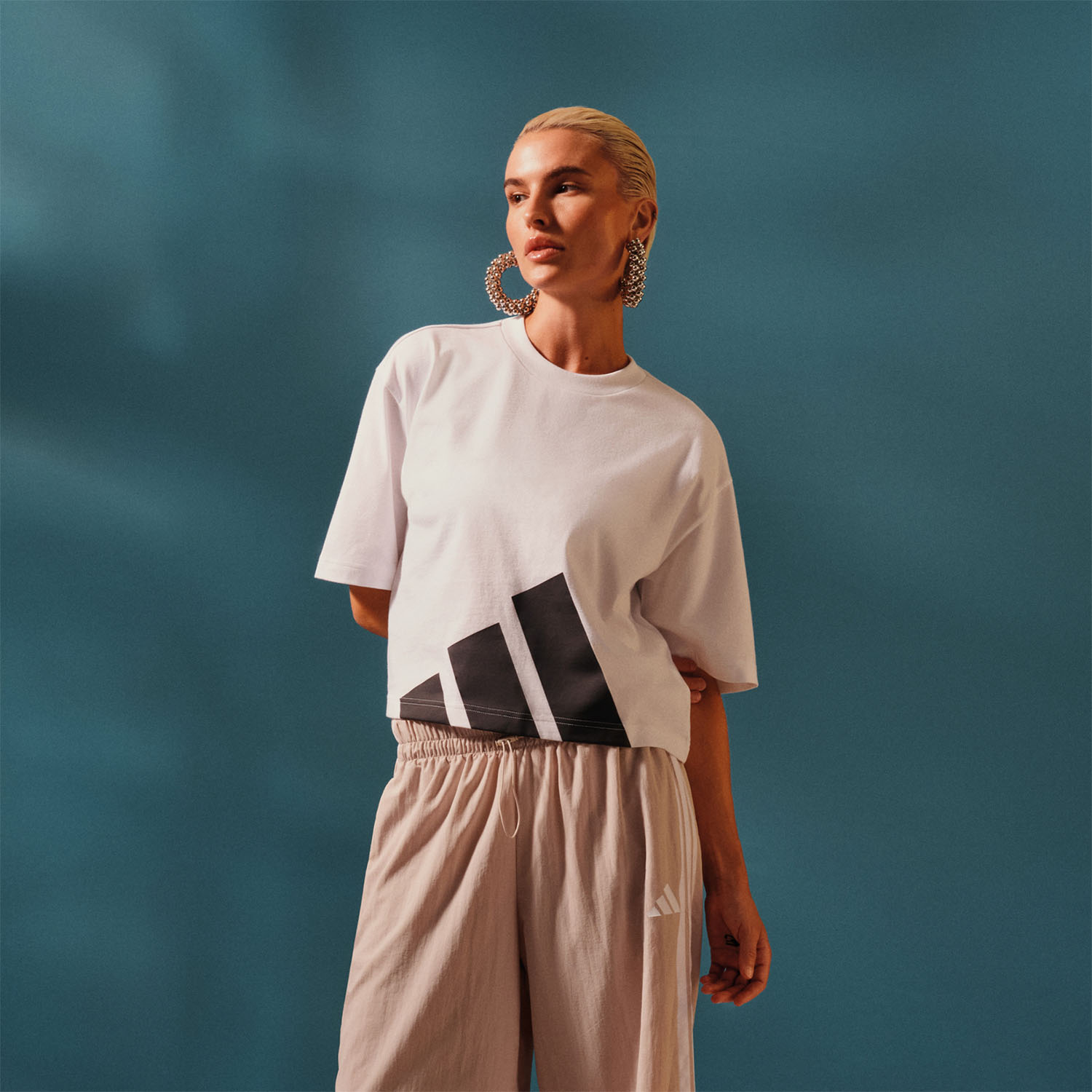 adidas Essentials T-Shirt - White/Black