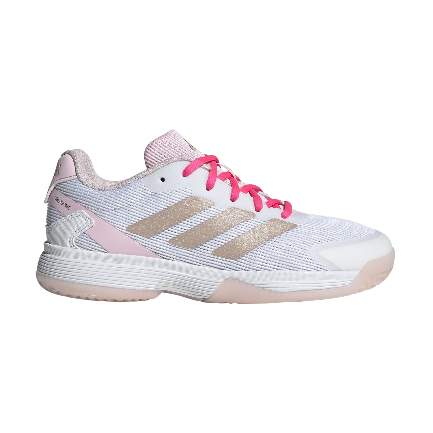 adidas Ubersonic Niños - Off White/Silver Metallic/Powder Plum