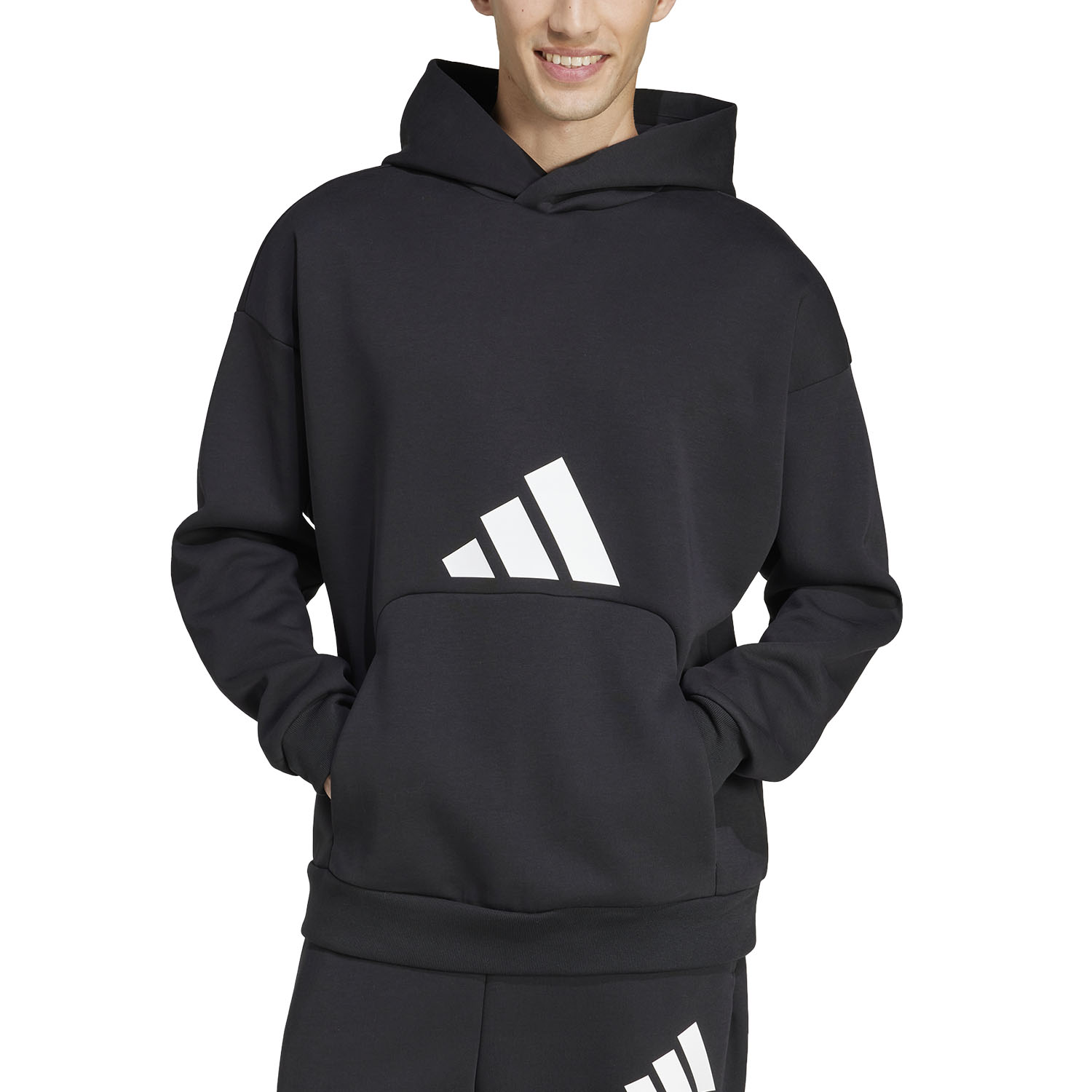adidas Future Icons Three Bar Logo Sudadera - Black