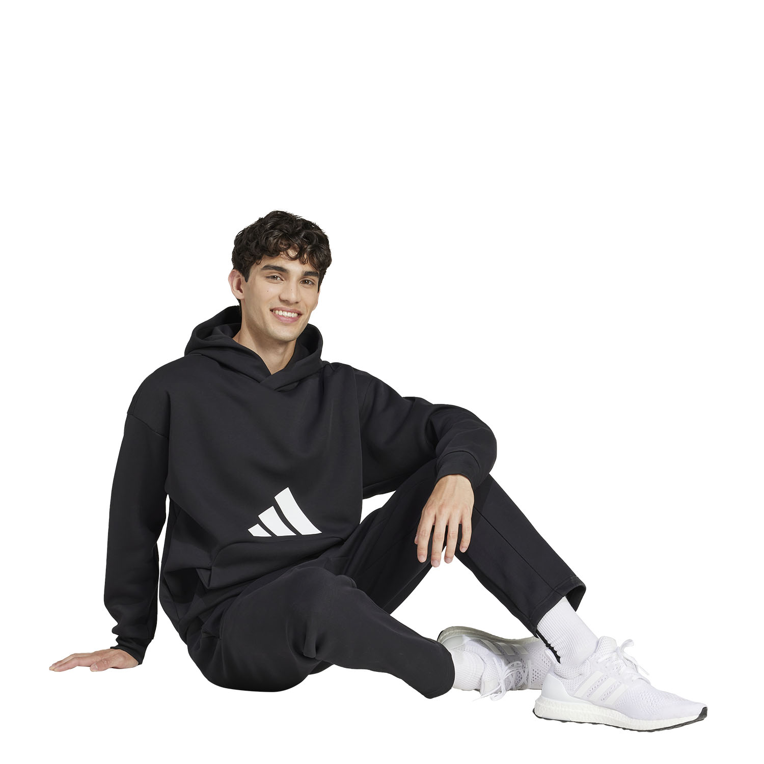 adidas Future Icons Three Bar Logo Sudadera - Black