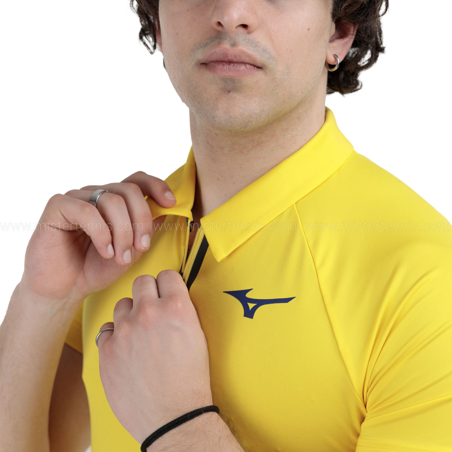 Mizuno Frontier Shadow Polo - Cyber Yellow