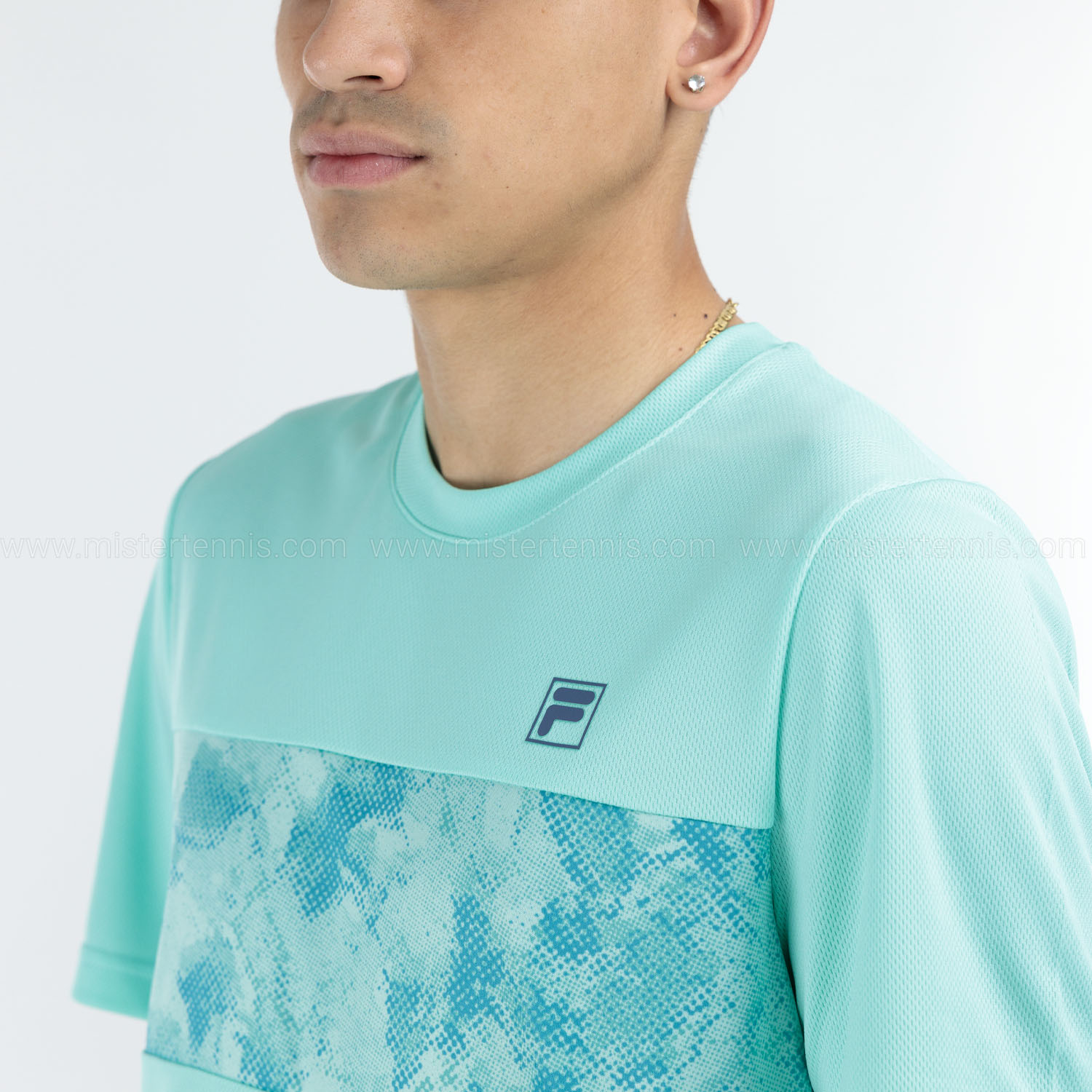 Fila Cailan Camiseta - Ice Green/Aop Print