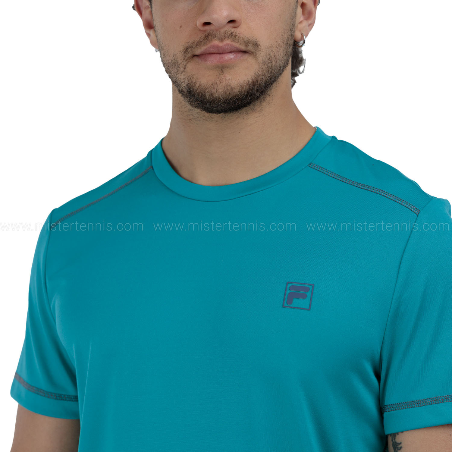 Fila Jannis Logo Camiseta - Capri Breeze