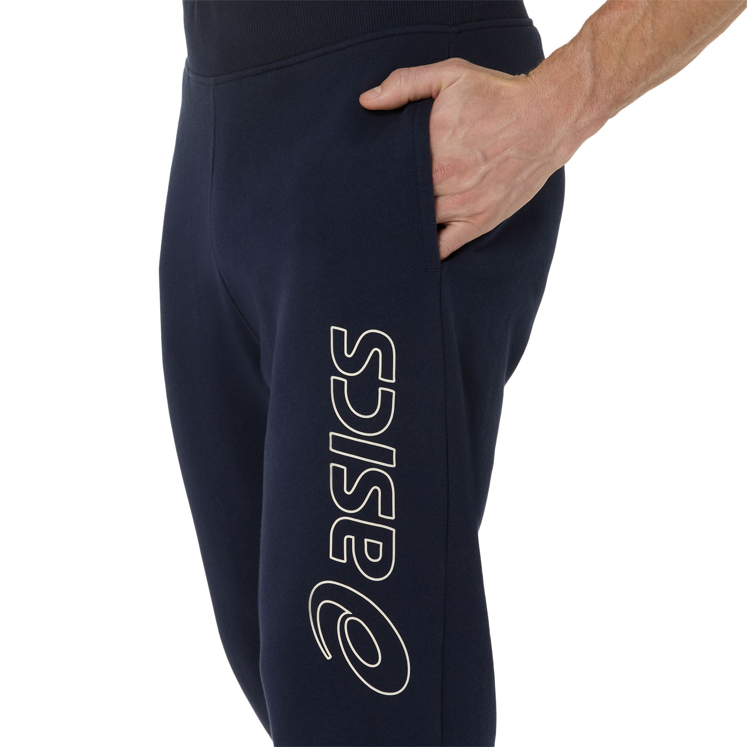 ASICS Logo Pantalones - Midnight/Birch