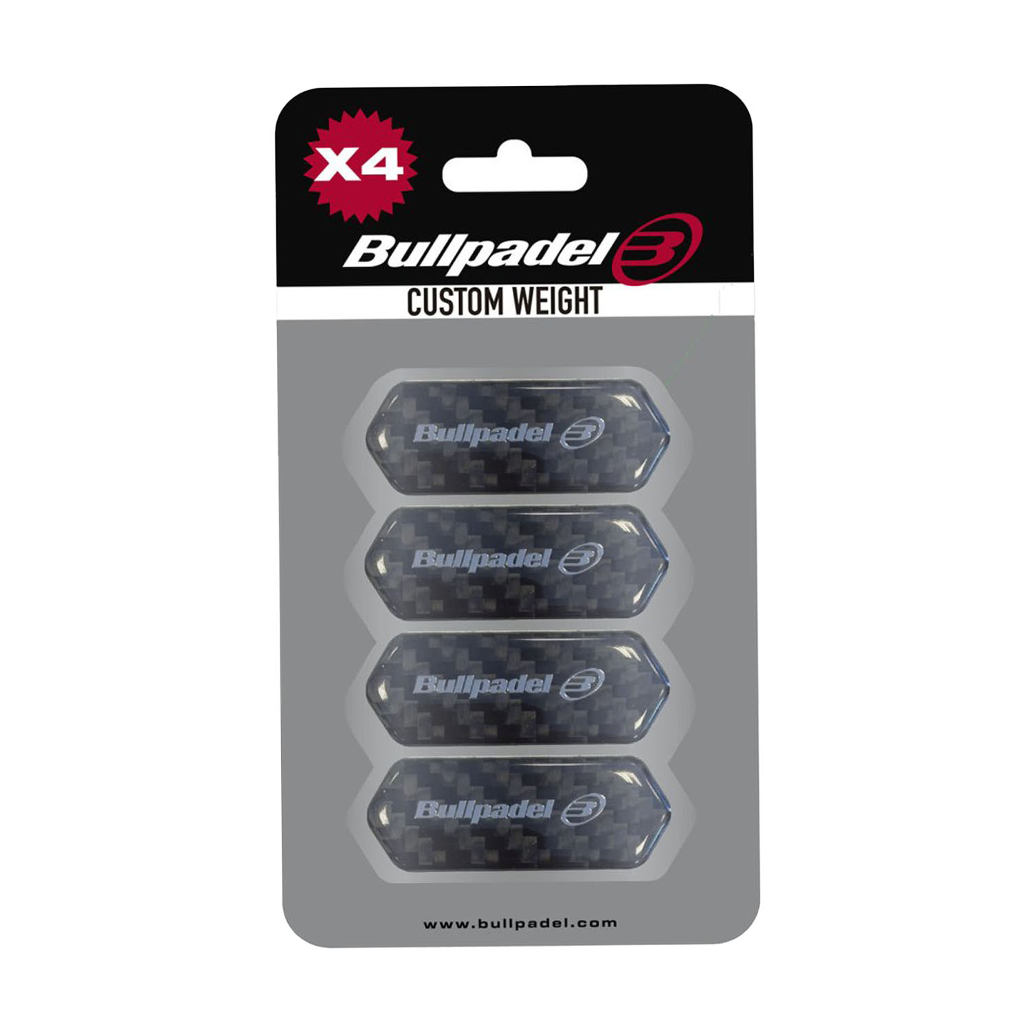 Bullpadel Custom Weight Placas Protectoras - Negro