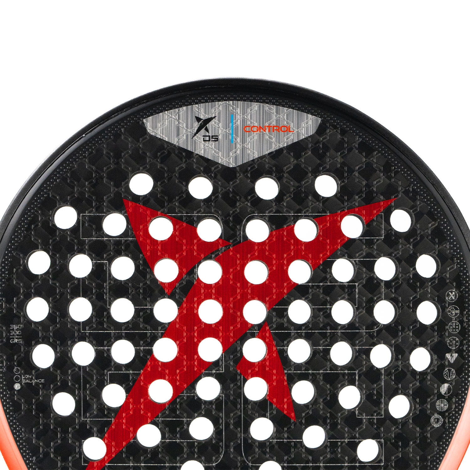 Drop Shot Conqueror Control 1.0 Padel - Black/Red