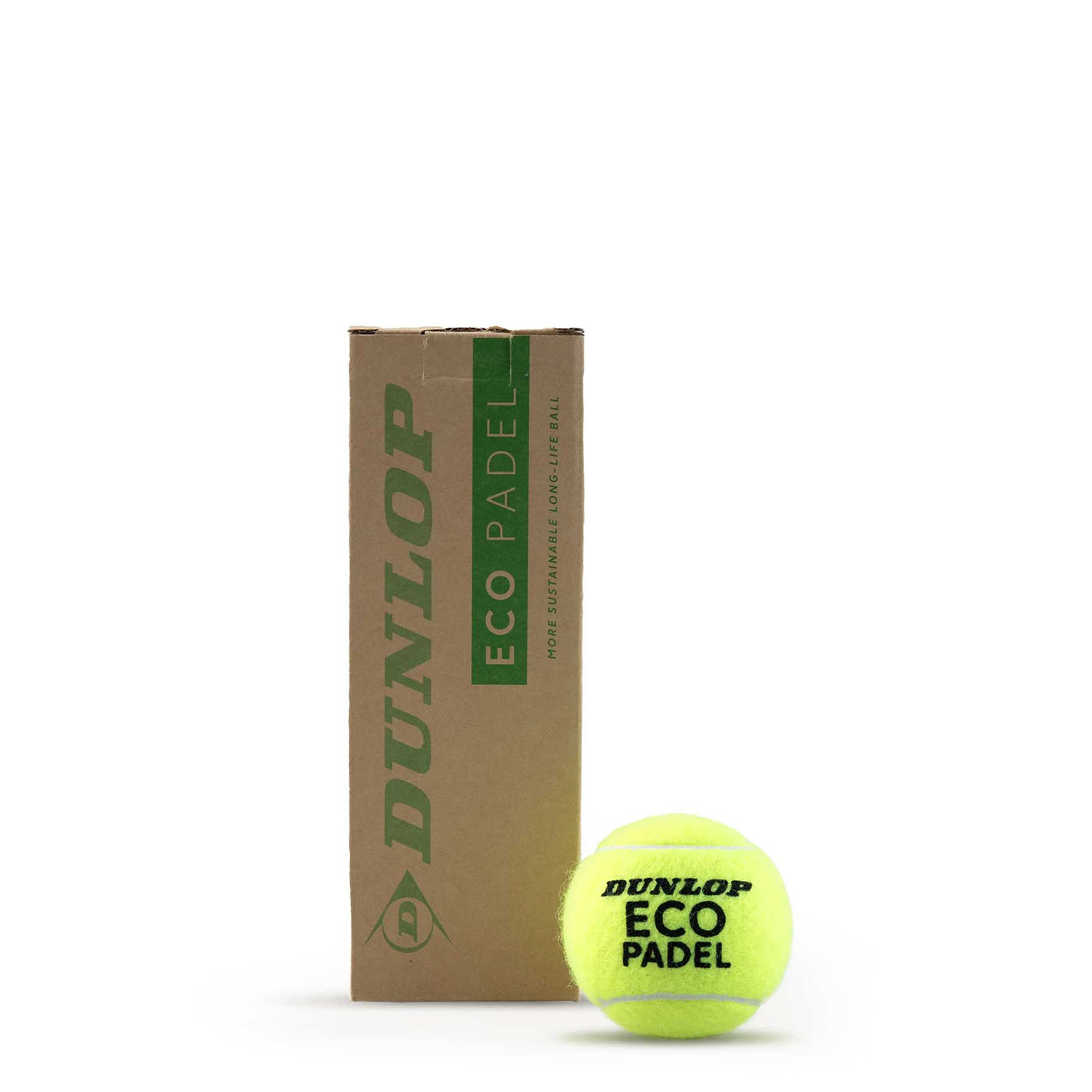 Dunlop Eco Padel - Tubo de 3 Pelotas