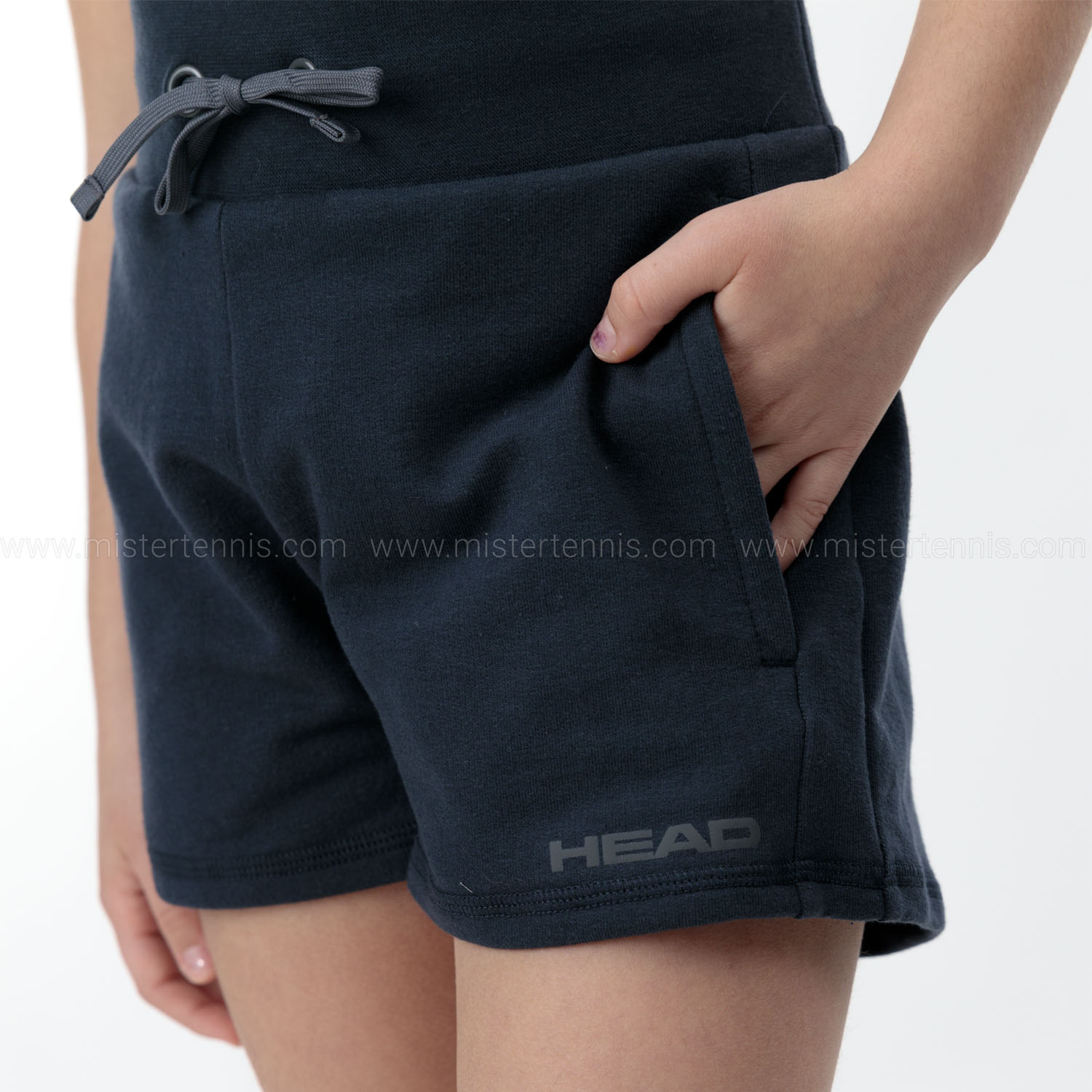 HEAD Club Original 3.5in Pantaloncini Bambina - Navy