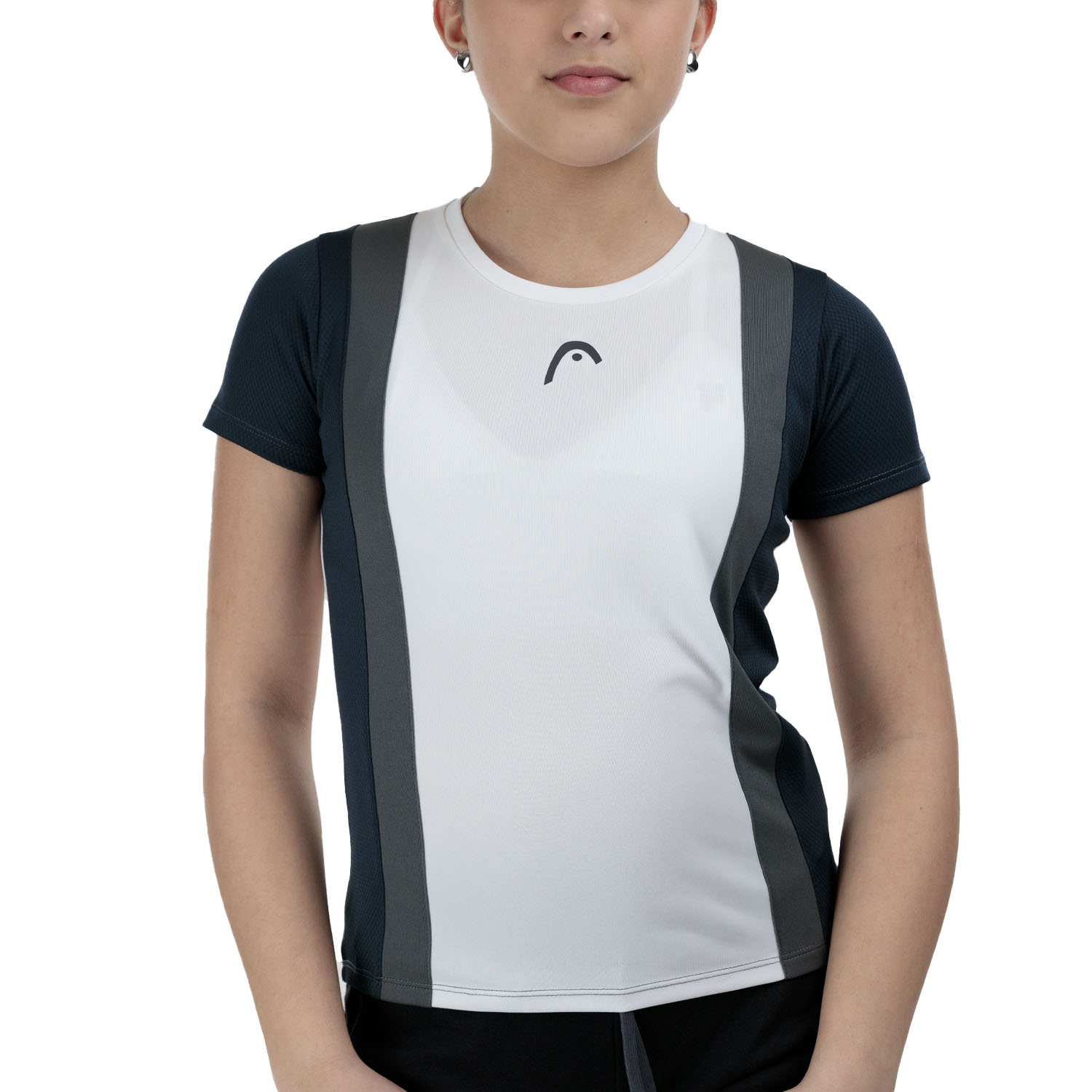 HEAD Club Tech Camiseta Niña - Navy/White