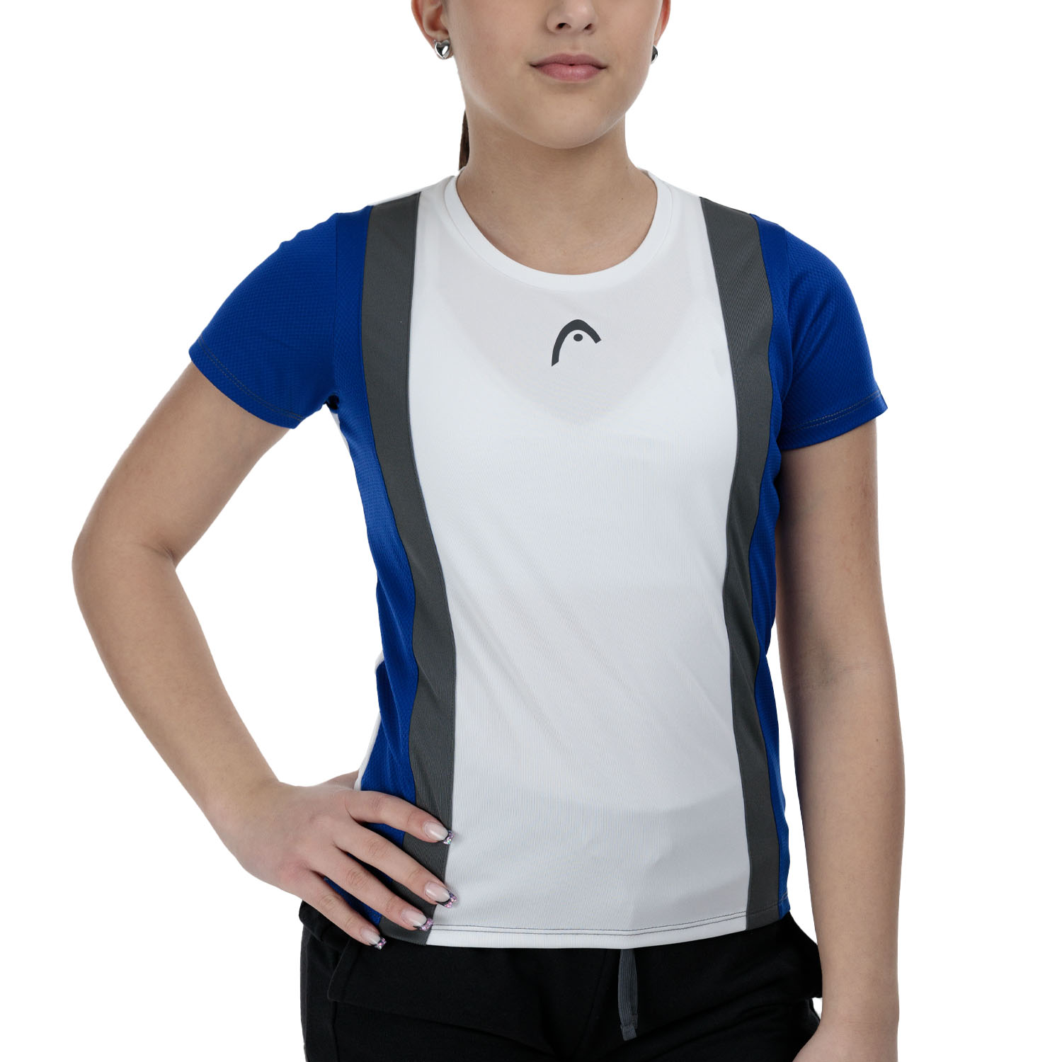 HEAD Club Tech Camiseta Niña - Royal/White