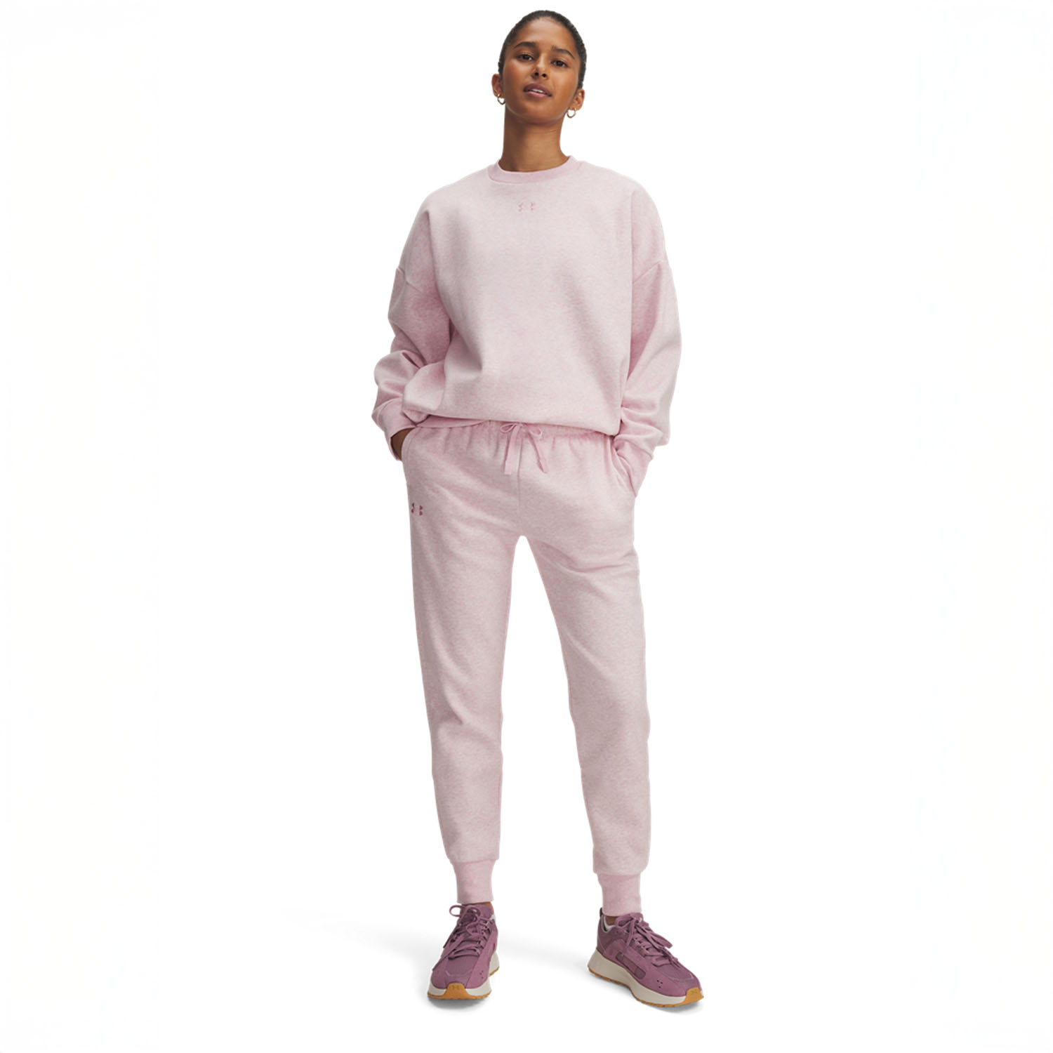 Under Armour Rival Fleece Pants - Prime Pink Light Heather/Prime Pink