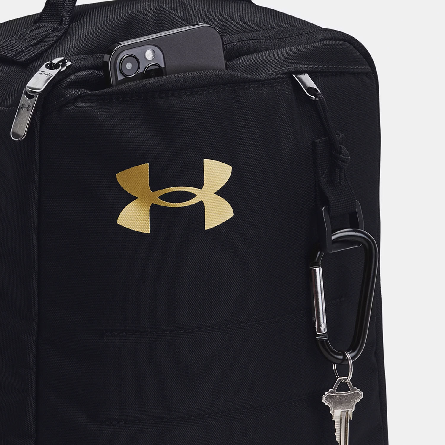 Under Armour Contain Borsa Portascarpe - Black/Metallic Gold