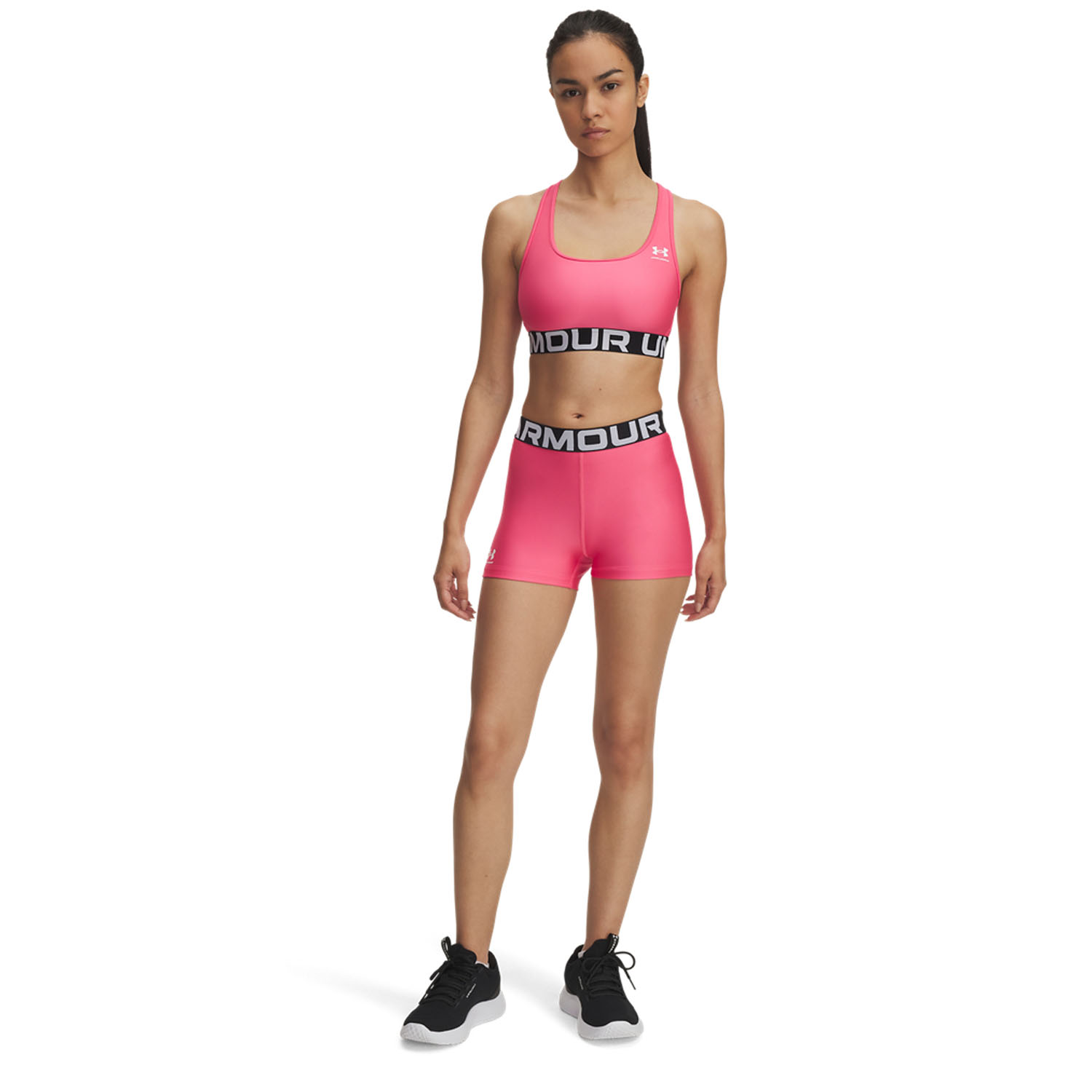 Under Armour HeatGear Authentics 3in Shorts - Super Pink/White