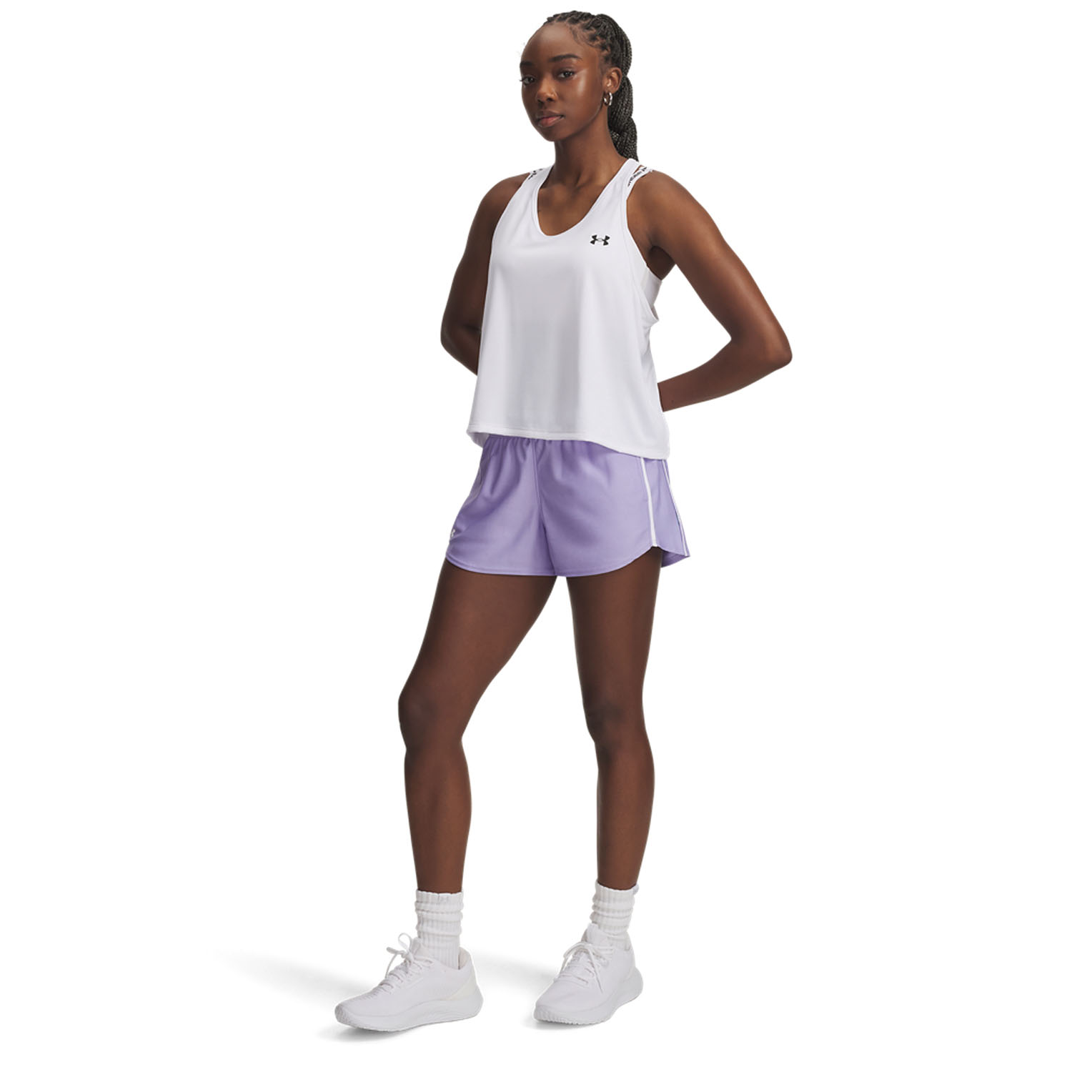 Under Armour Tech Play Up 3in Shorts - Transparent/White