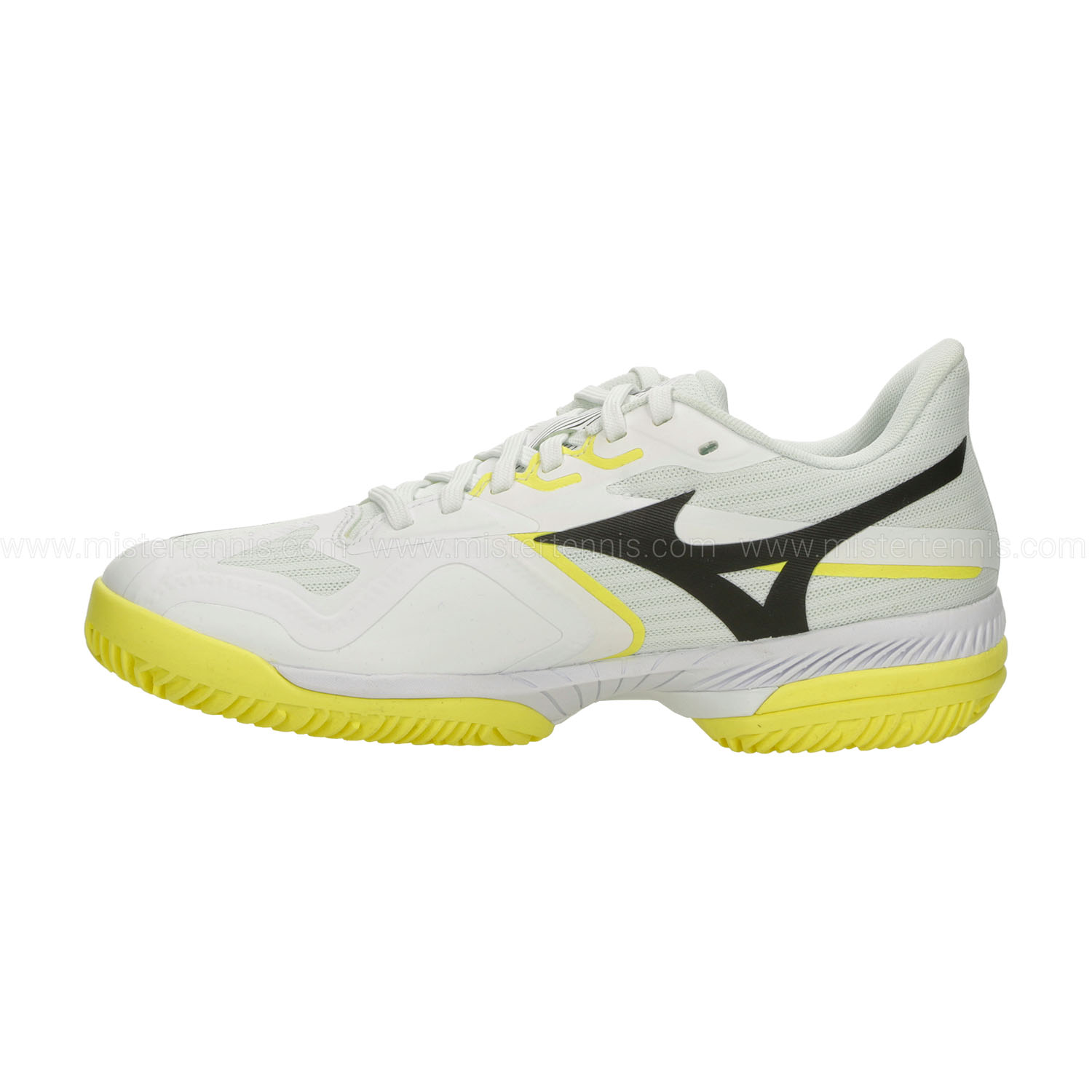 Mizuno Wave Exceed Court Padel - White/Black Sand/Lemon Tonic