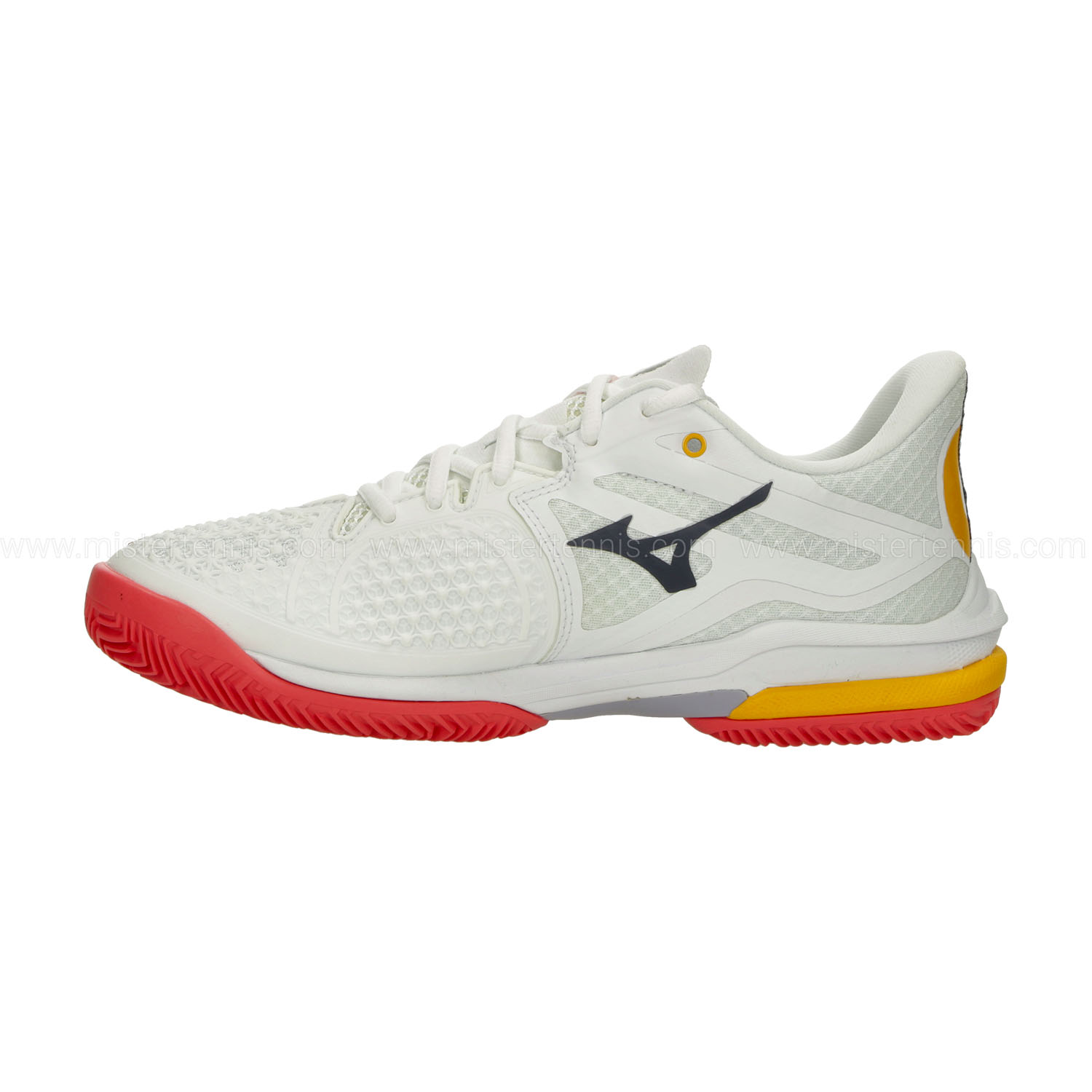 Mizuno Wave Exceed Tour 6 Clay - White/Calypso Coral/Icelandic Blue