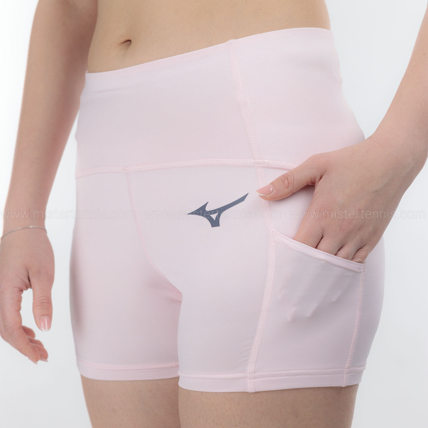 Mizuno Pro 4in Shorts - Barely Pink