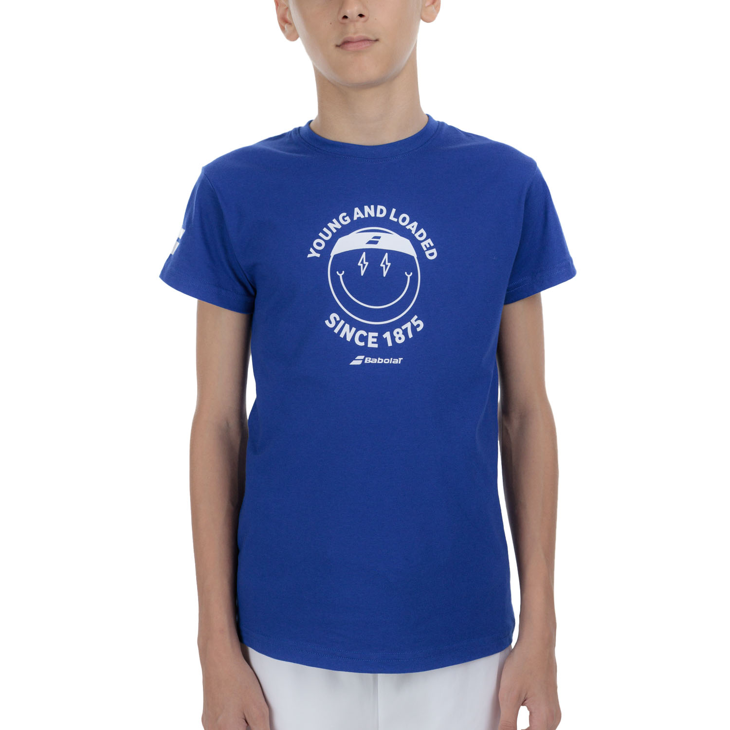 Babolat Exercise Logo T-Shirt Boy - Sodalite Blue