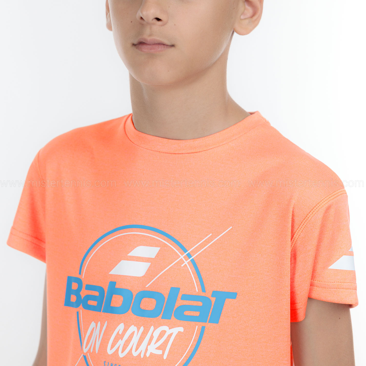 Babolat Exercise Graphic Pro Camiseta Niño - Vibrant Orange Heather