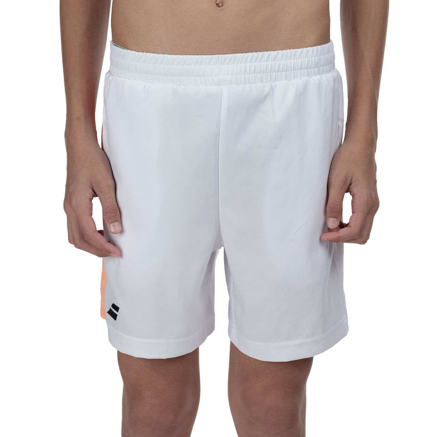 Babolat Play 5.5in Shorts Niño - White/Orange